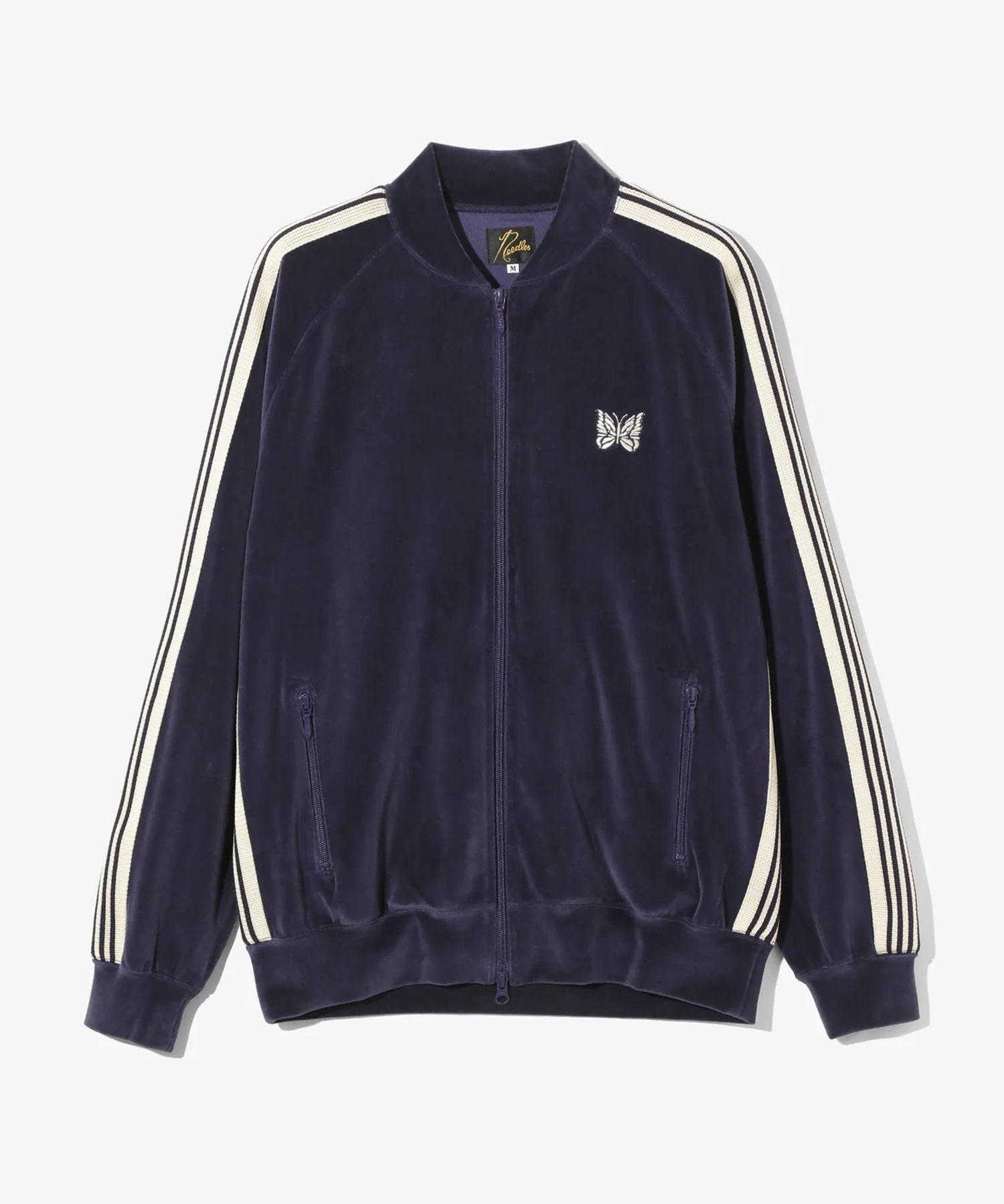 Rib Collar Track Jacket C/PE Velour