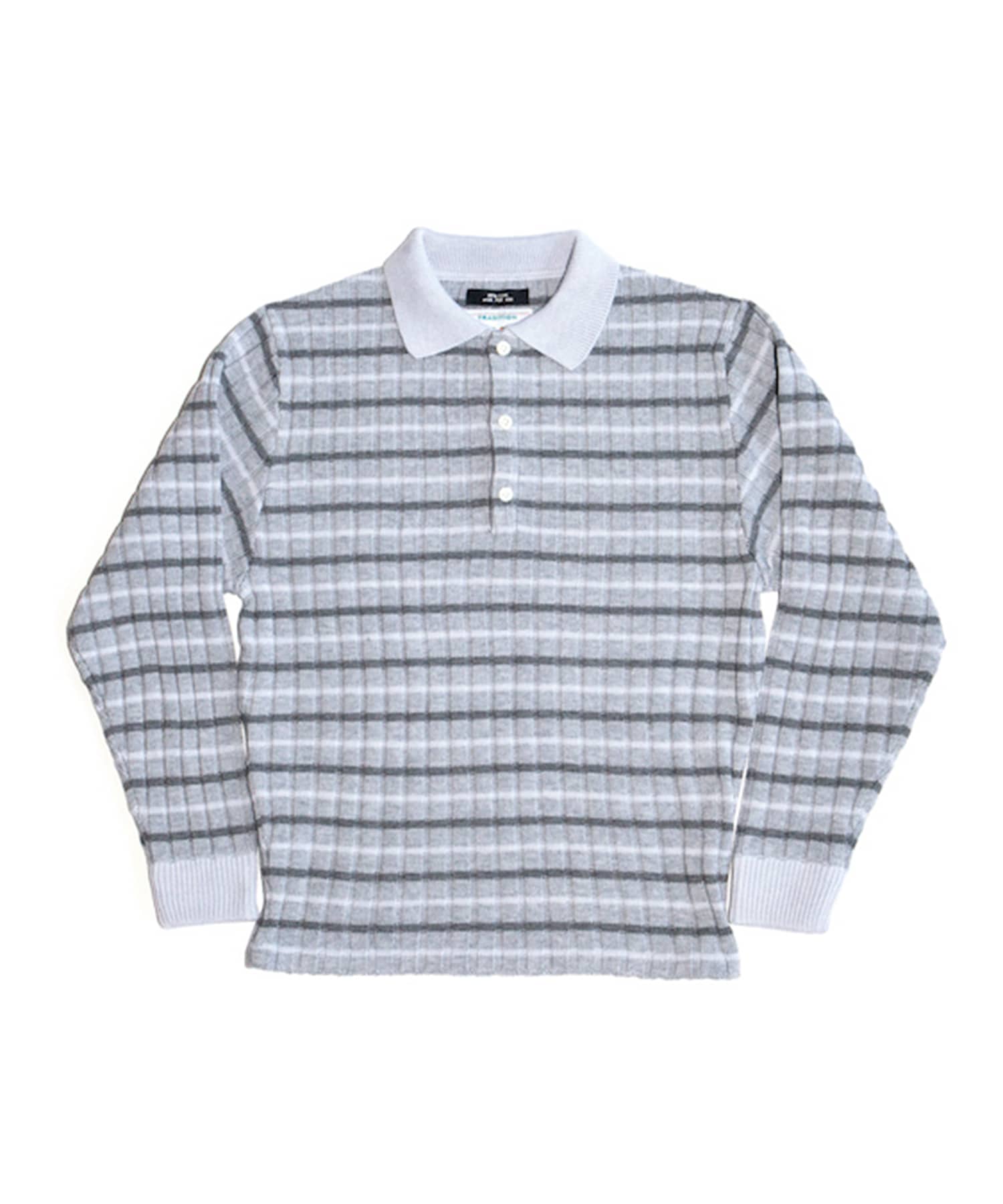 RIBBED KNIT POLO SHIRT