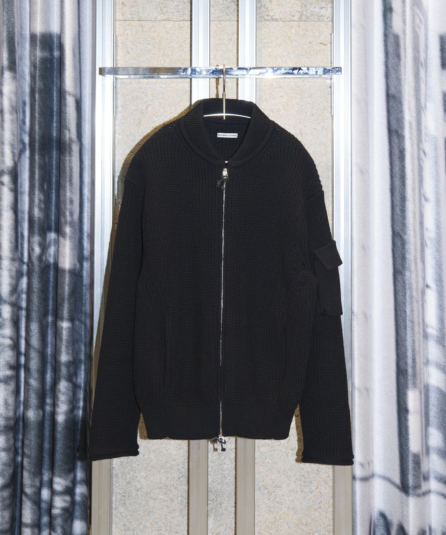 Bomber Rib Sweater