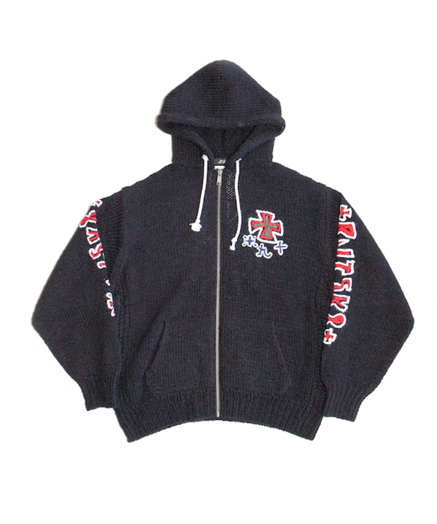 HAND KINITTED SK8 ZIP HOODIE