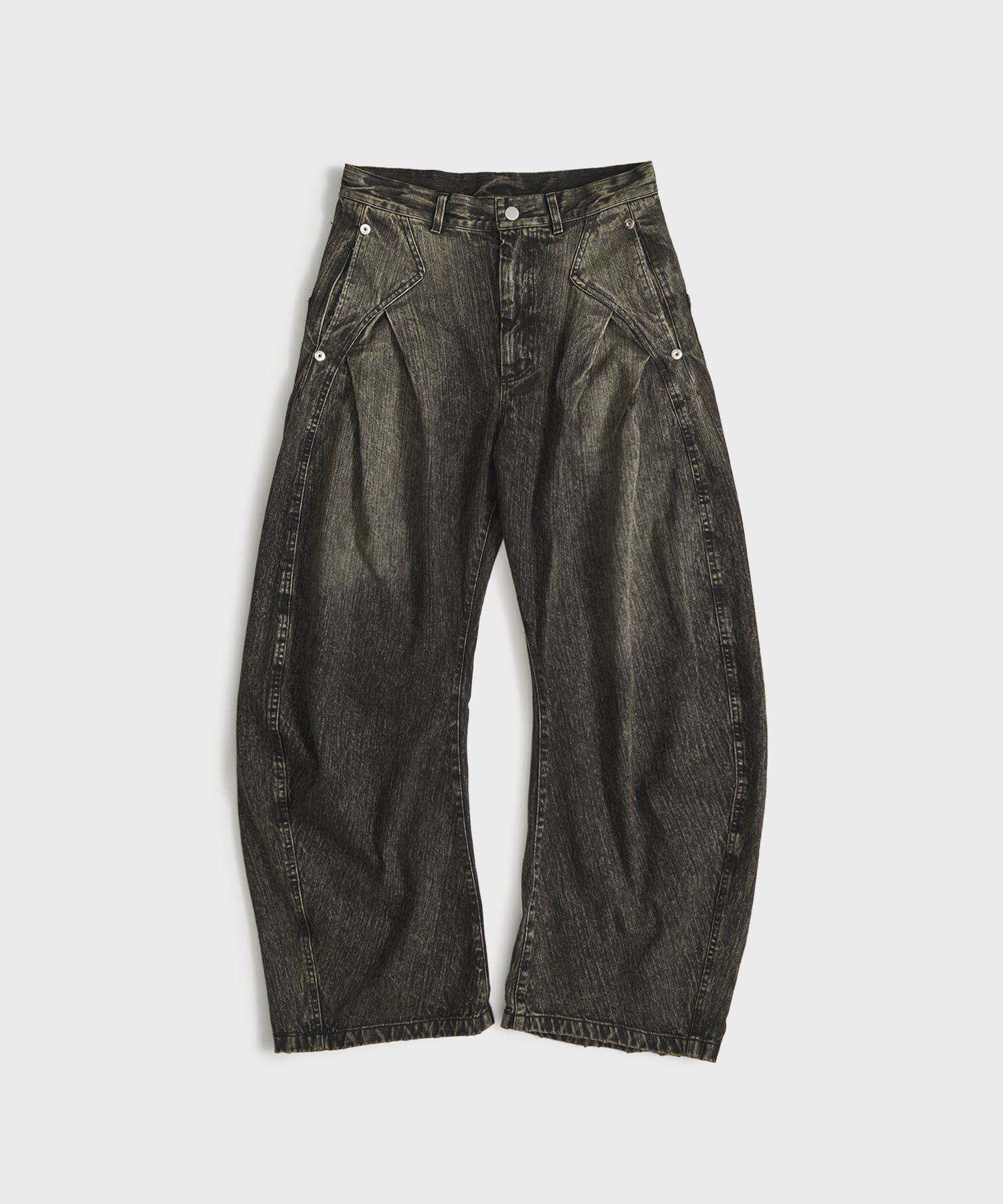 COLOR DYED SLAB CRVED DENIM
