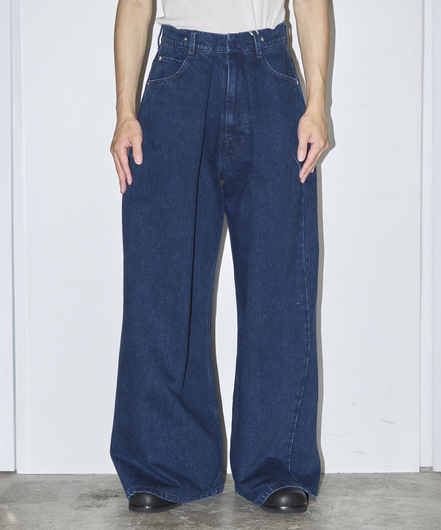 Tucked Denim Jeans