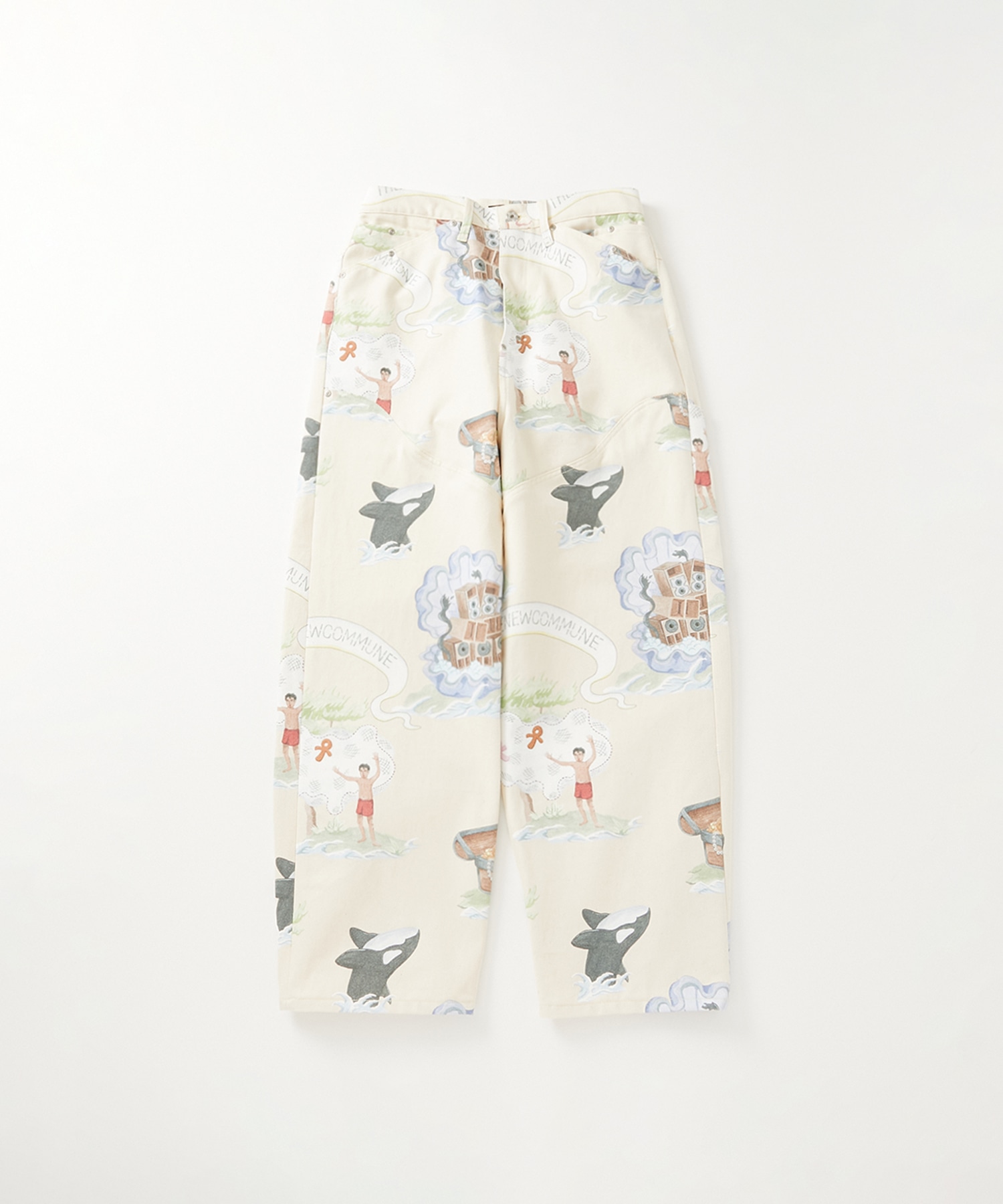 NEWCOMMUNE BAGGY DENIM Rigid