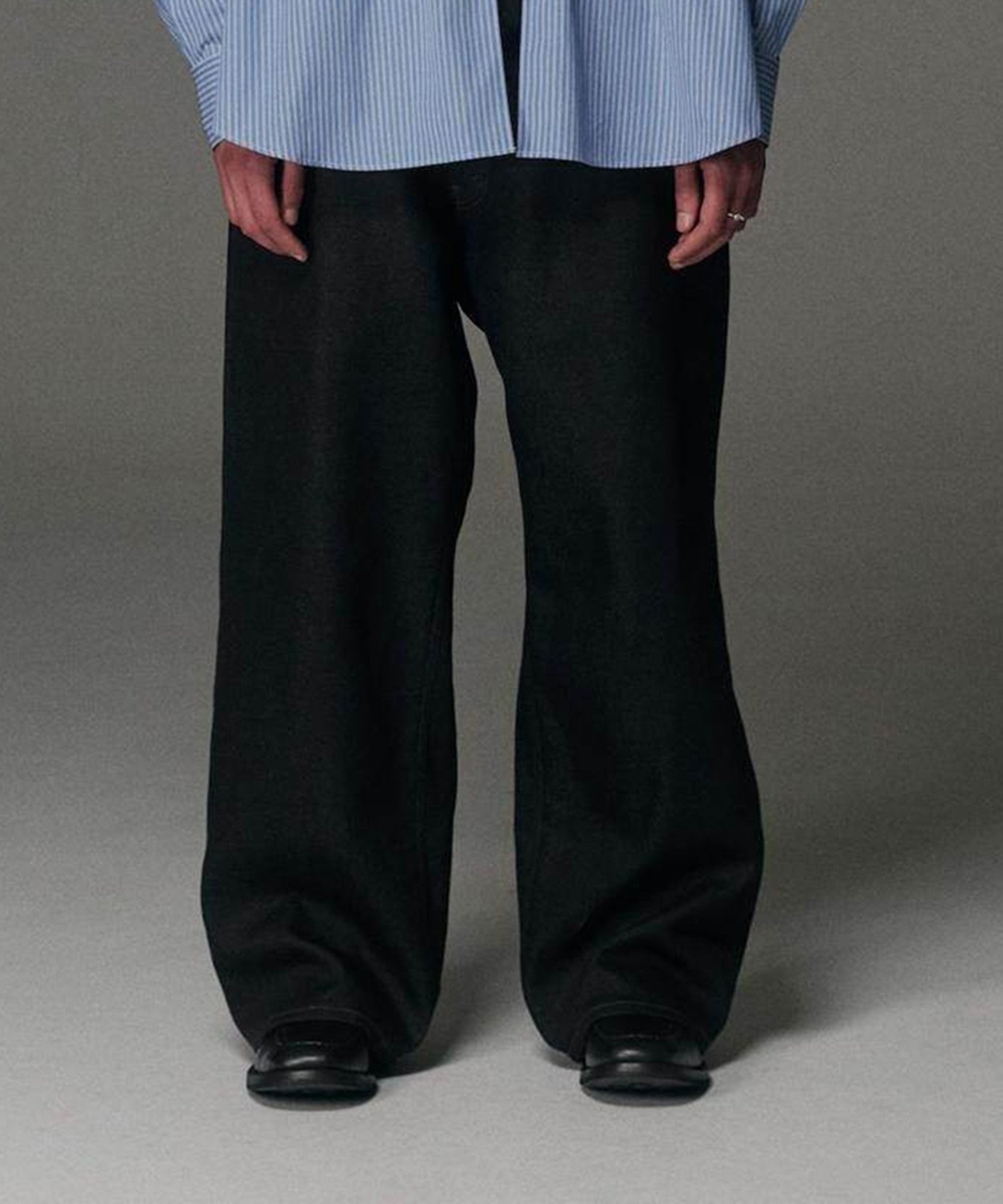 Reverse Loop Denim 5 Pocket Baggy Easy Pants