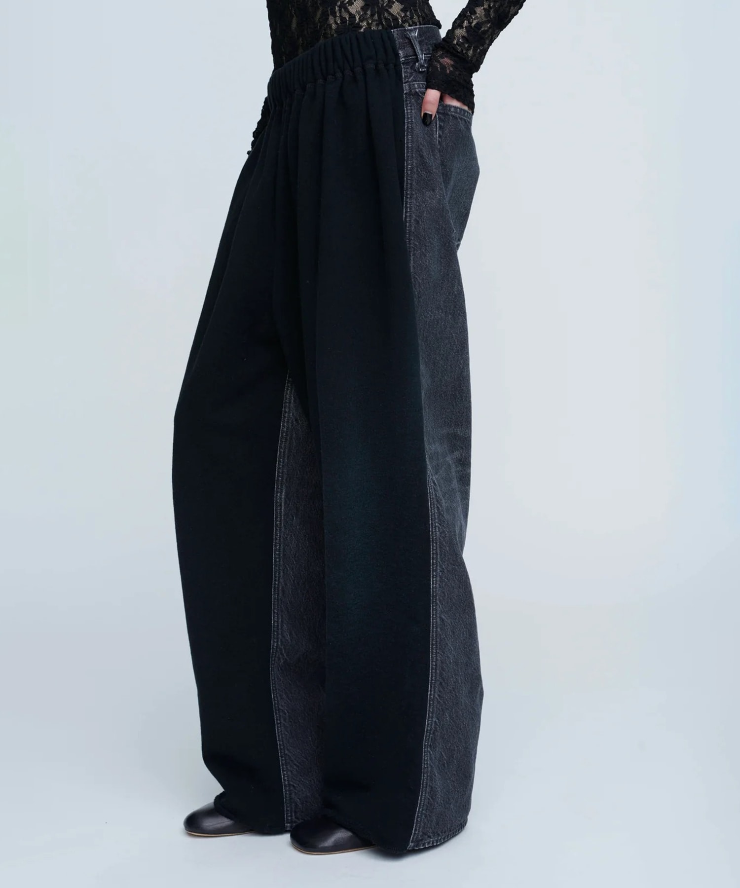 Hybride Sweat Denim Pants