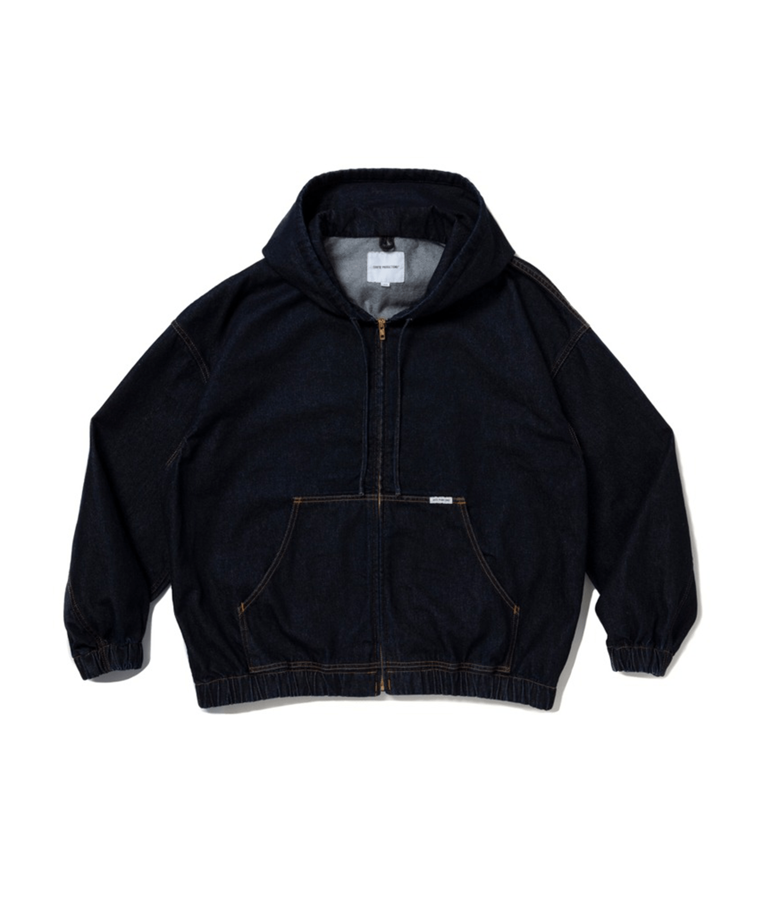 12.5oz Denim Zip Up Hooded Jacket