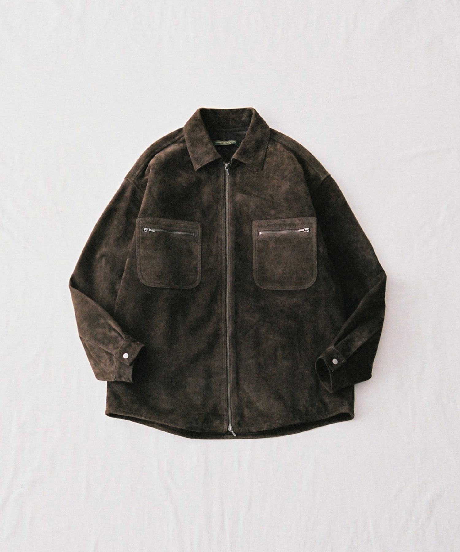 LEATHER SHIRT JACKET SUEDE