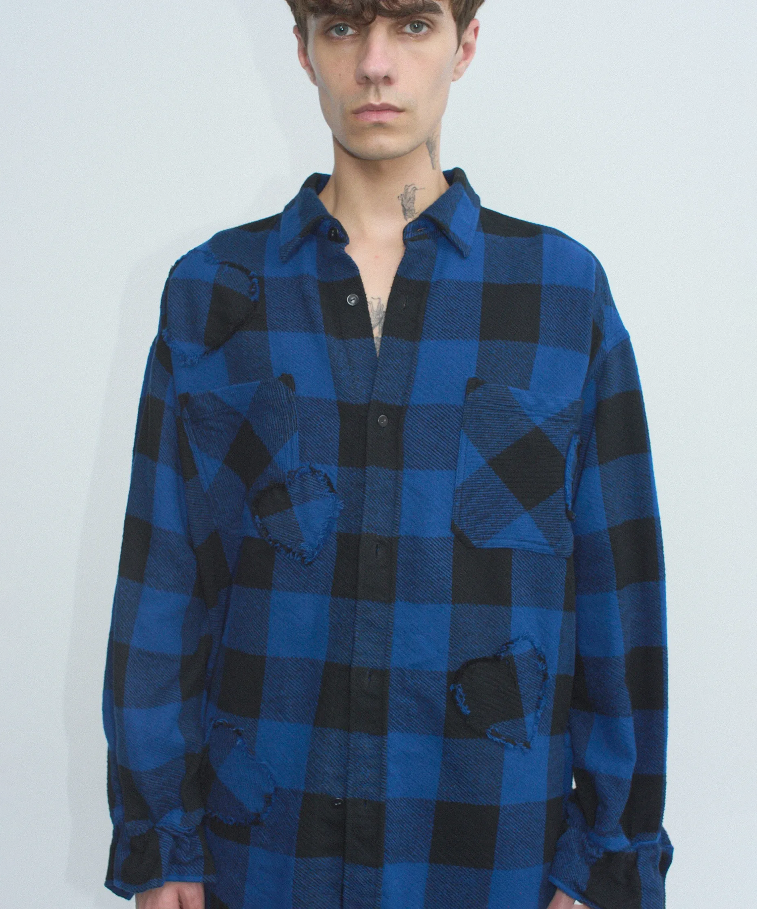 BELLOWS HEAVY FLANNEL SHIRTS - HEART