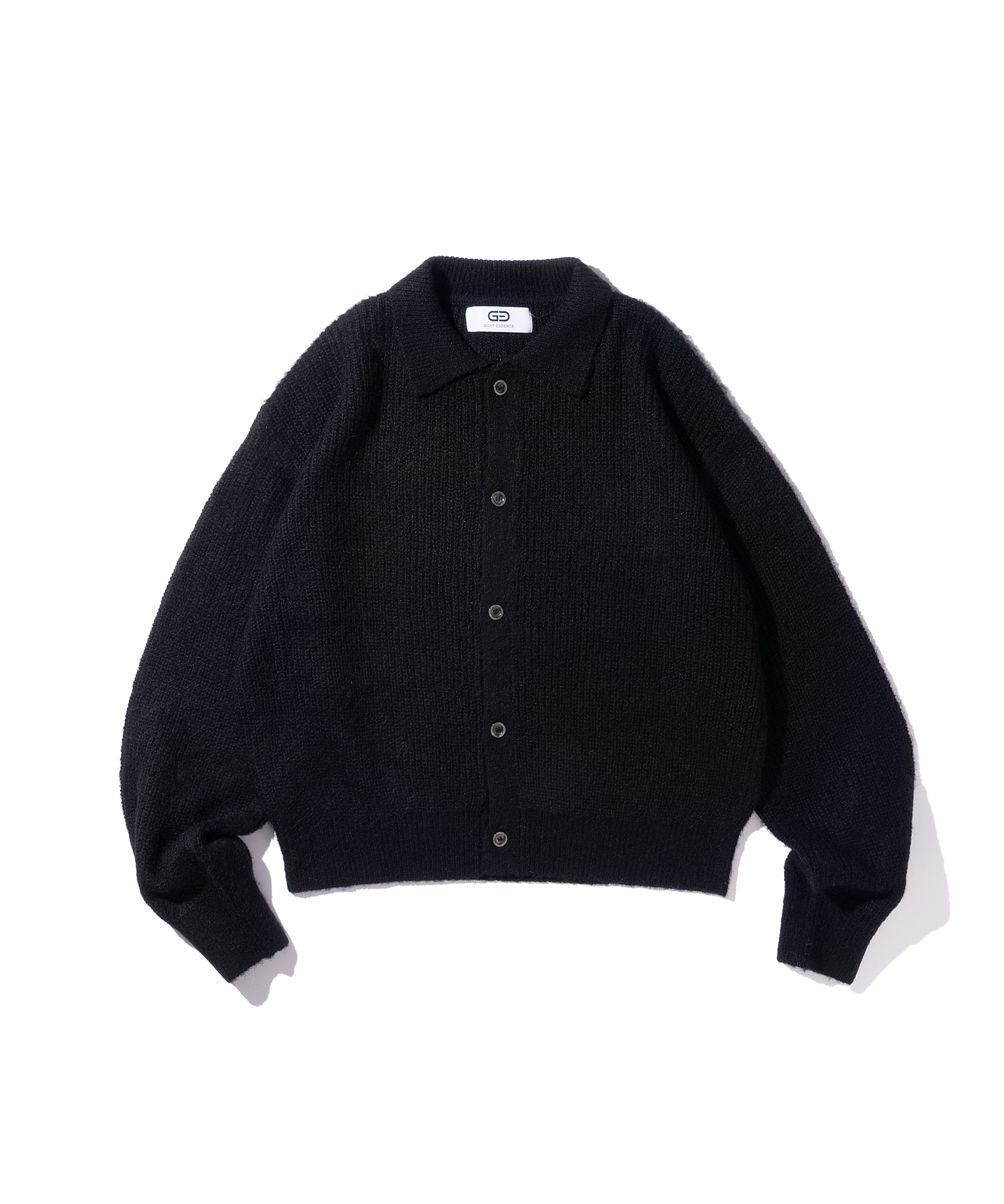 MOHAIR KNIT POLO SHIRT