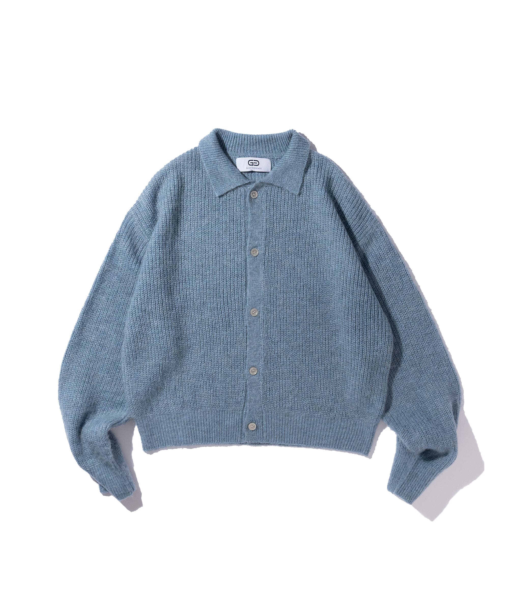 MOHAIR KNIT POLO SHIRT