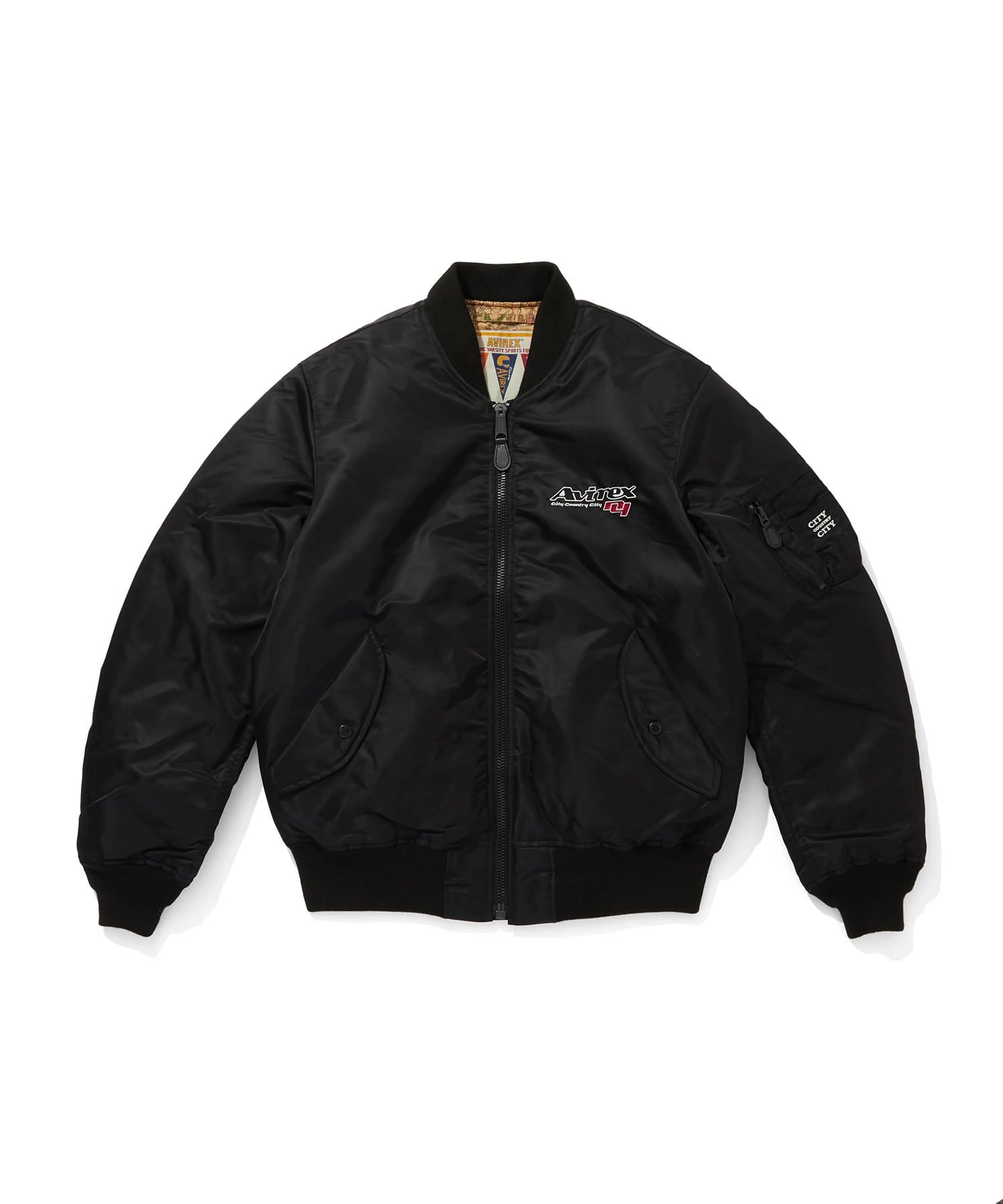 CITY COUNTRY CITY×AVIREX APPLIQUE LOGO MA-1