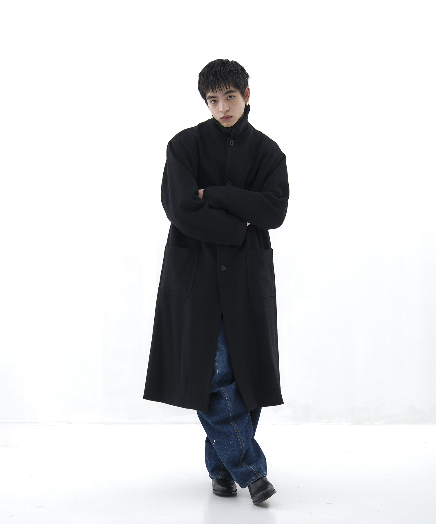 Bal Collar Wool Coat × CONZ