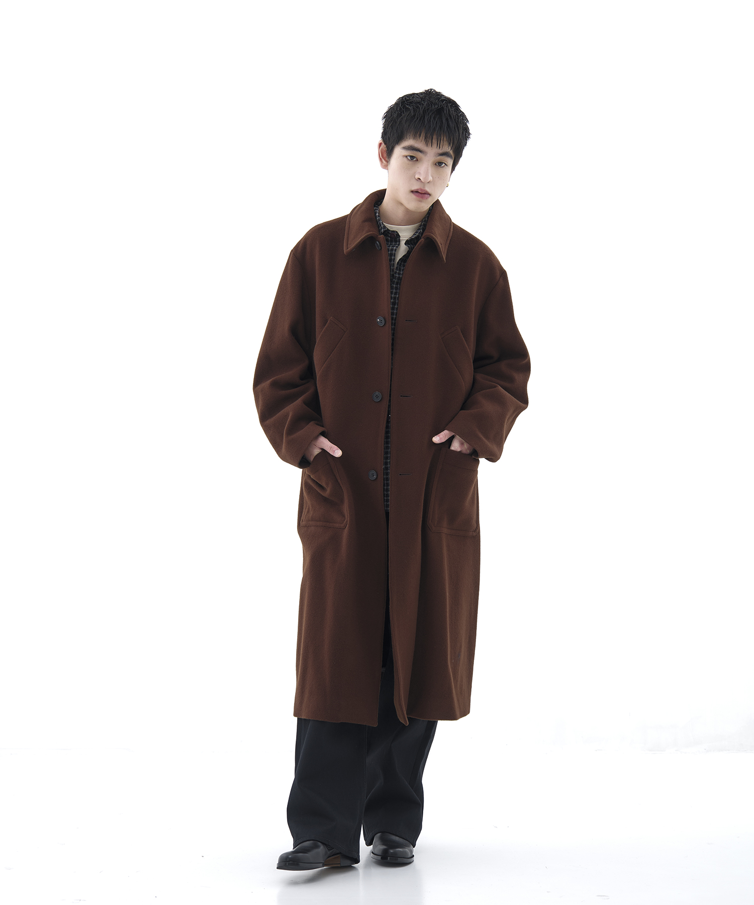 Bal Collar Wool Coat × CONZ