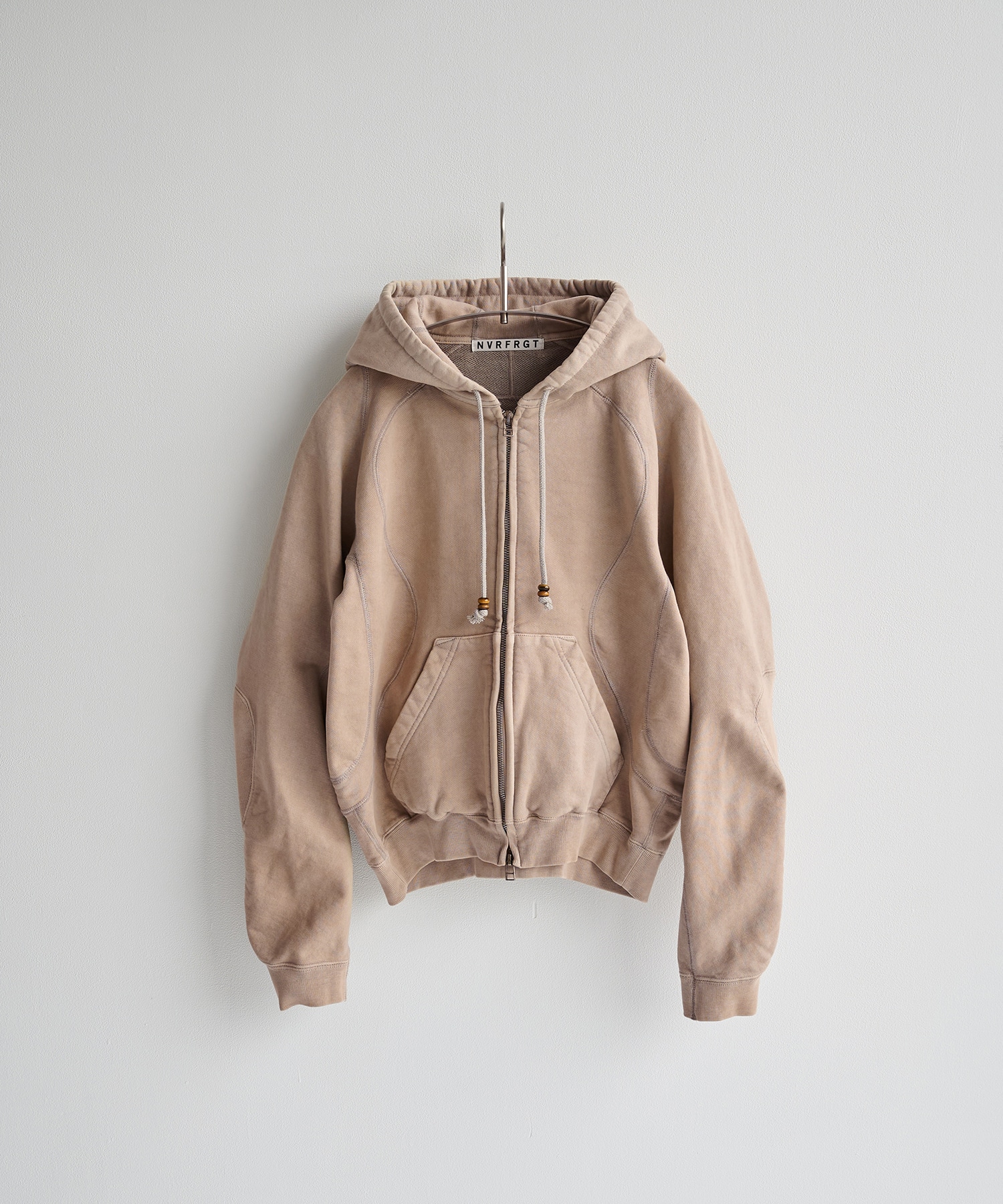 PANELED ZIP UP HOODIE