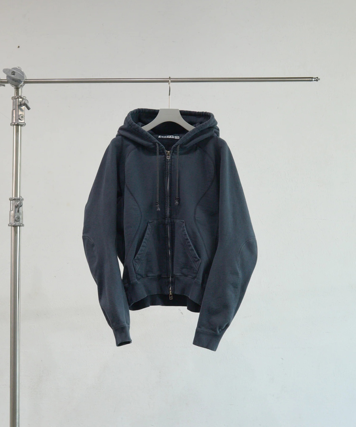 PANELED ZIP UP HOODIE