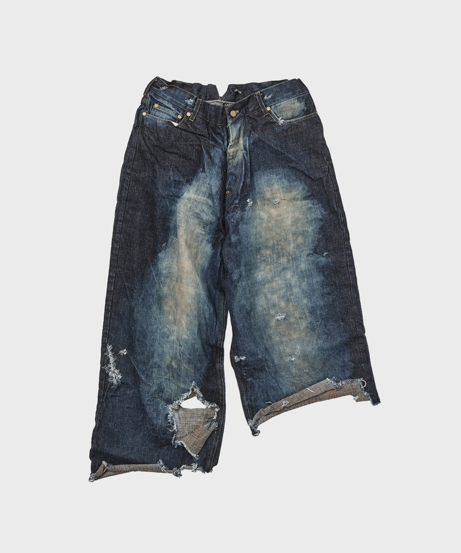 Blown Off Battle Denim Pants