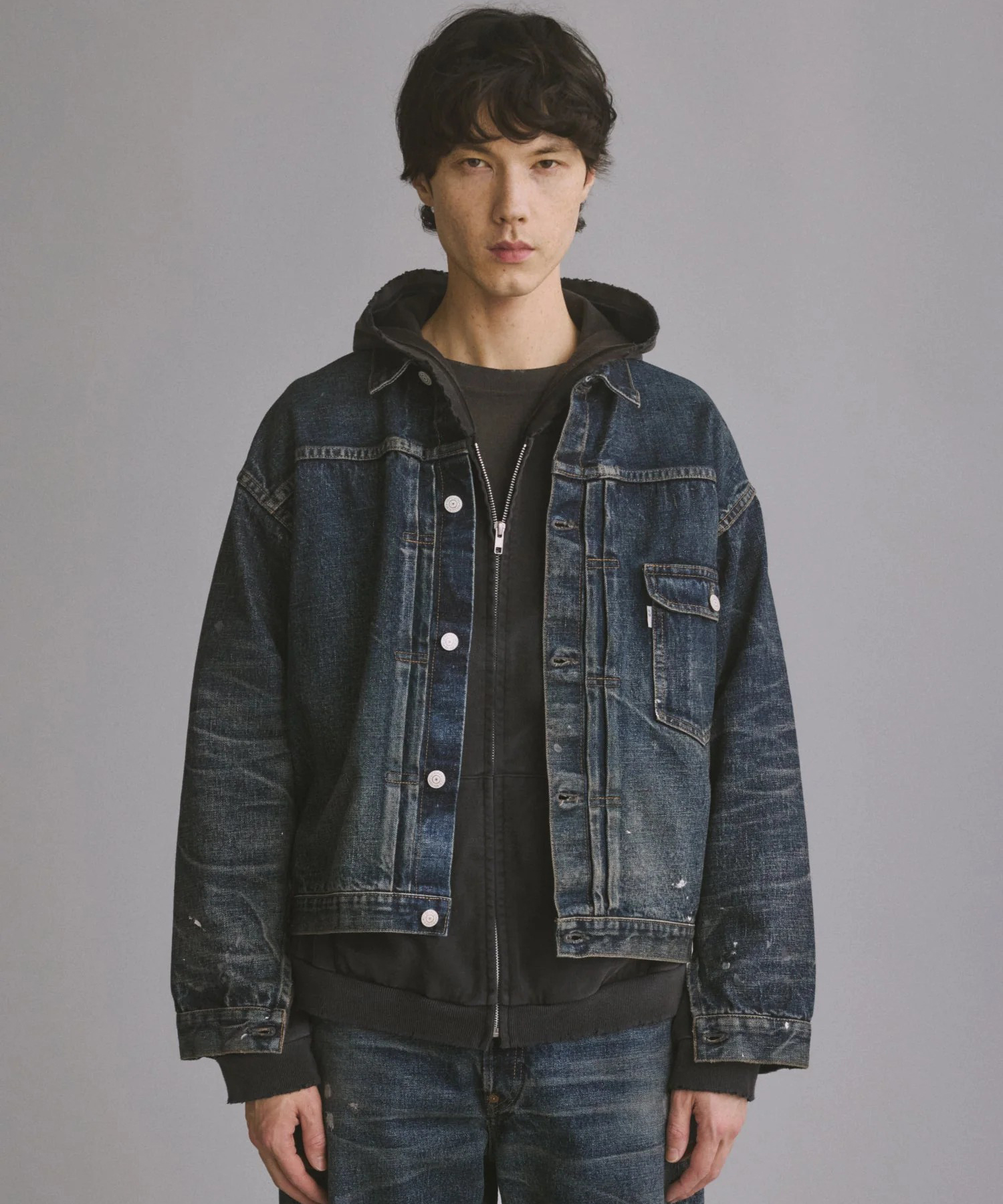 001 T-BACK DENIM JACKET