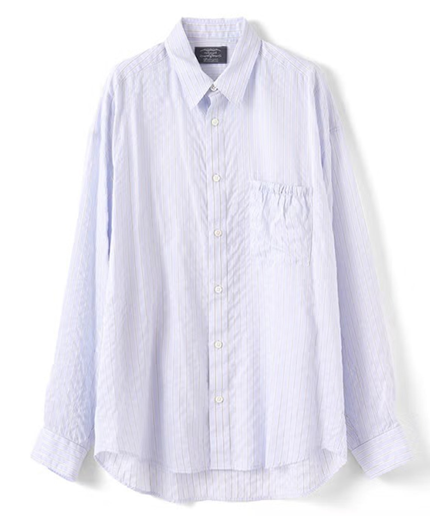 WRIST PATCH SLOUCH SHIRT STRIPE