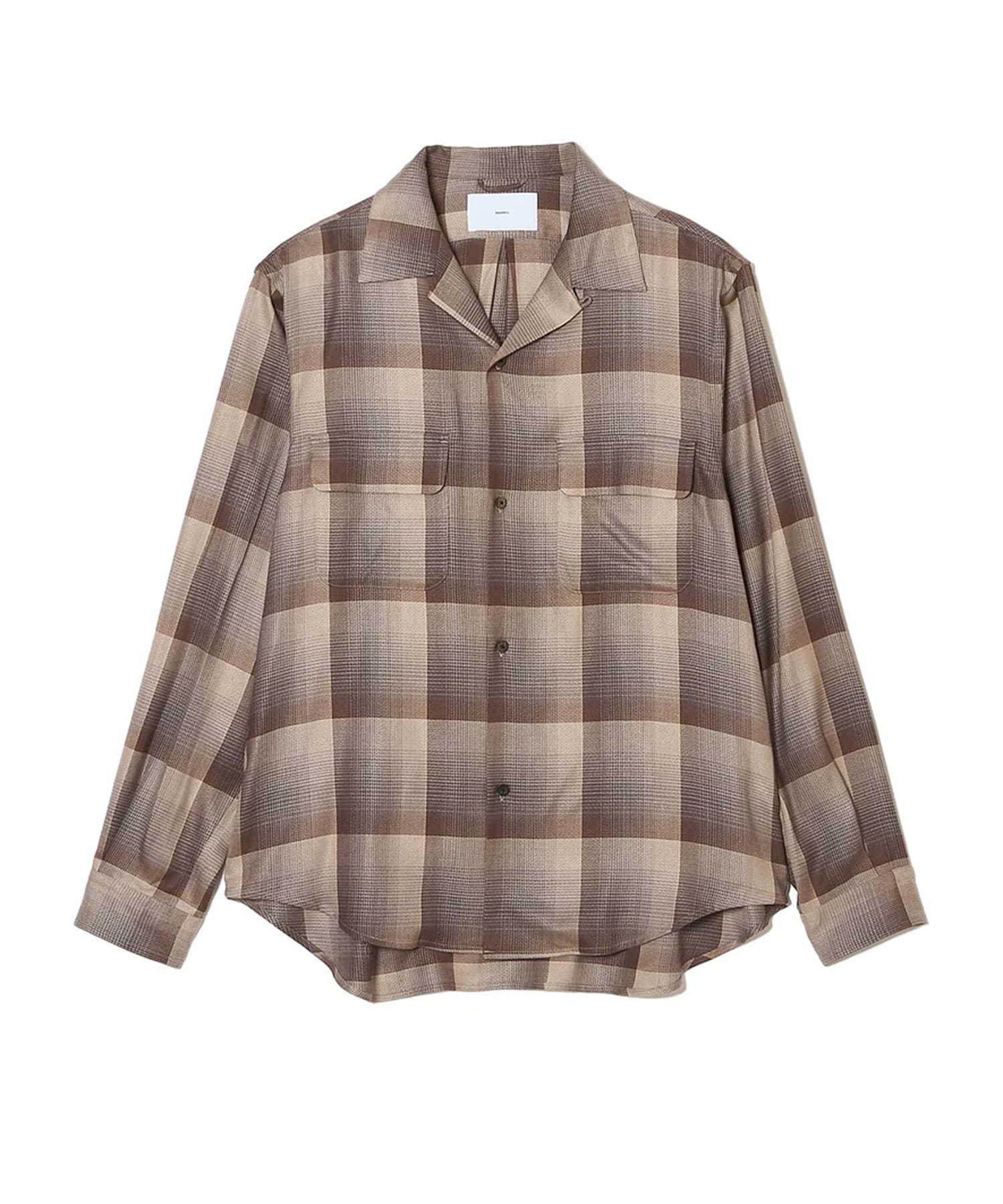 OMBRE OPEN COLLAR SHIRT