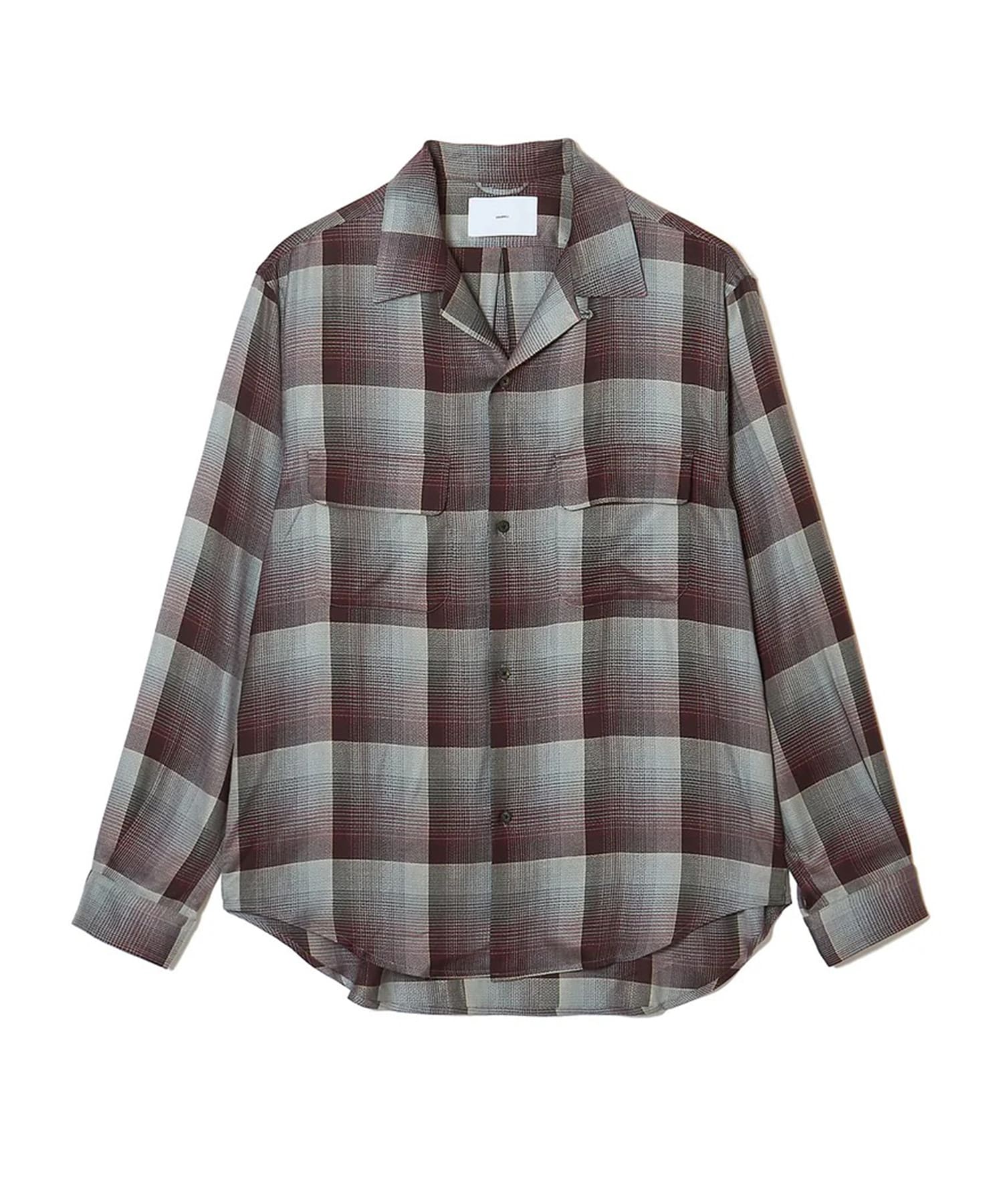 OMBRE OPEN COLLAR SHIRT