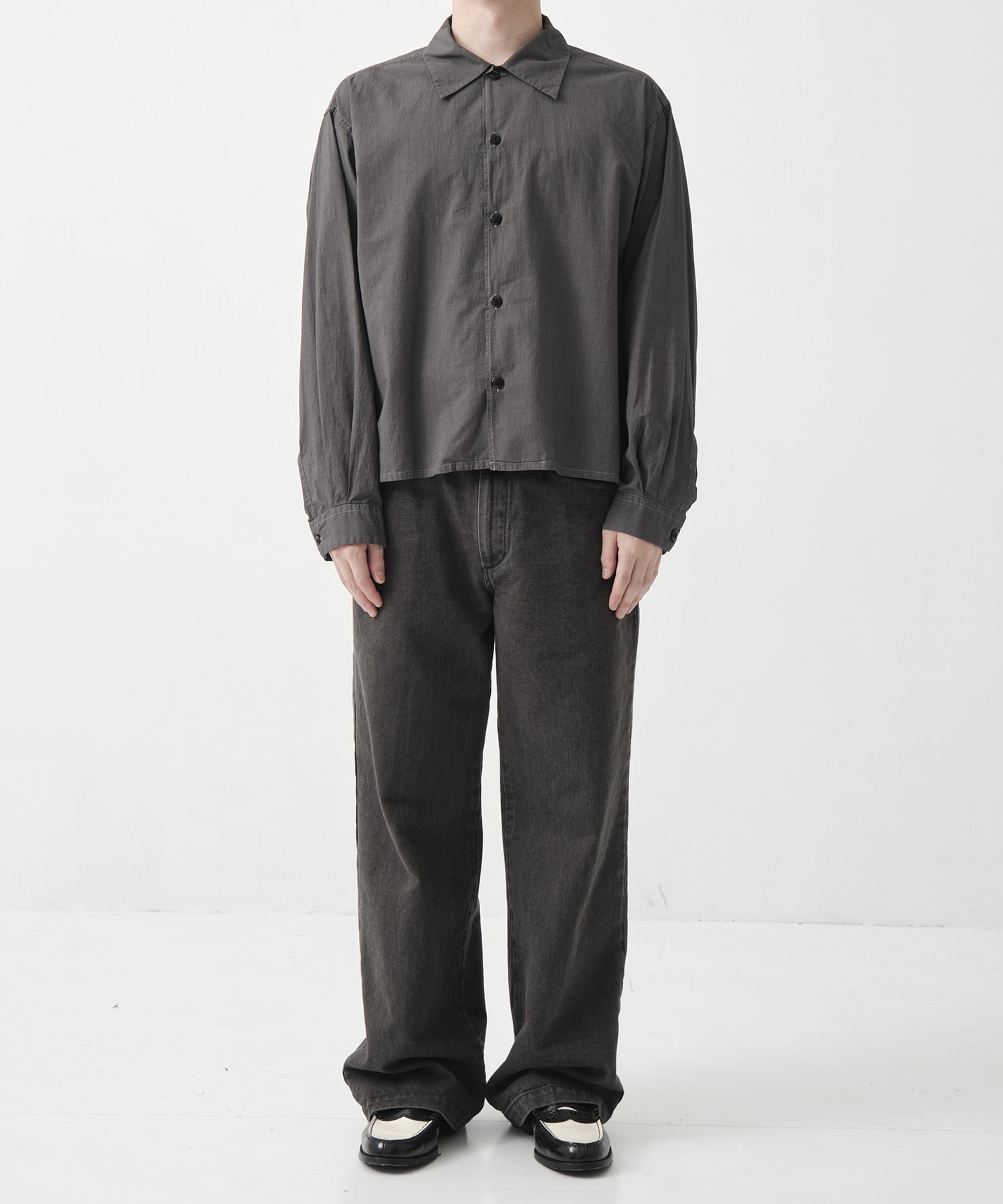 別注 Garment Dyed Short Cut Shirt