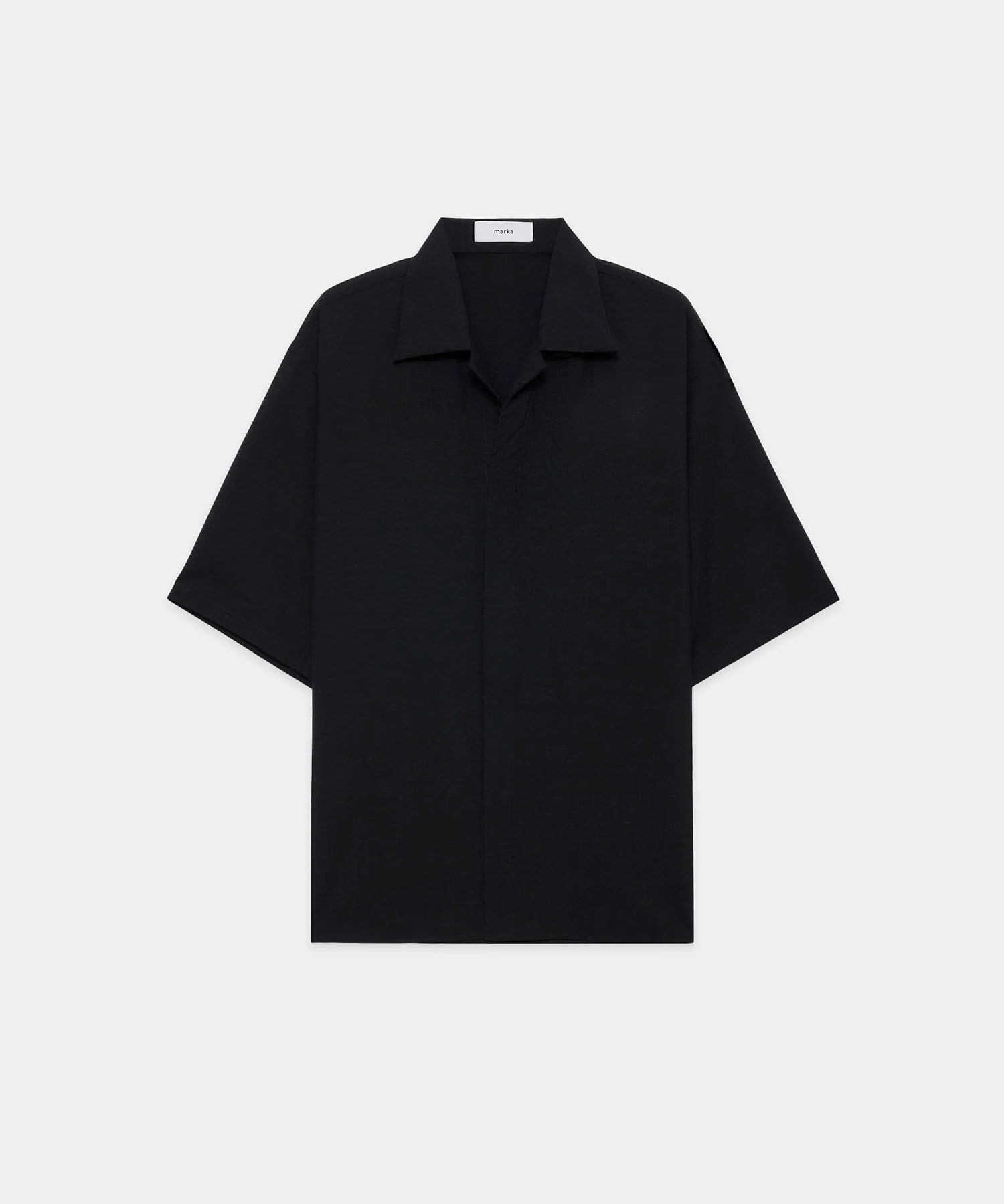 FLY FRONT OPEN COLLAR S/S SHIRT