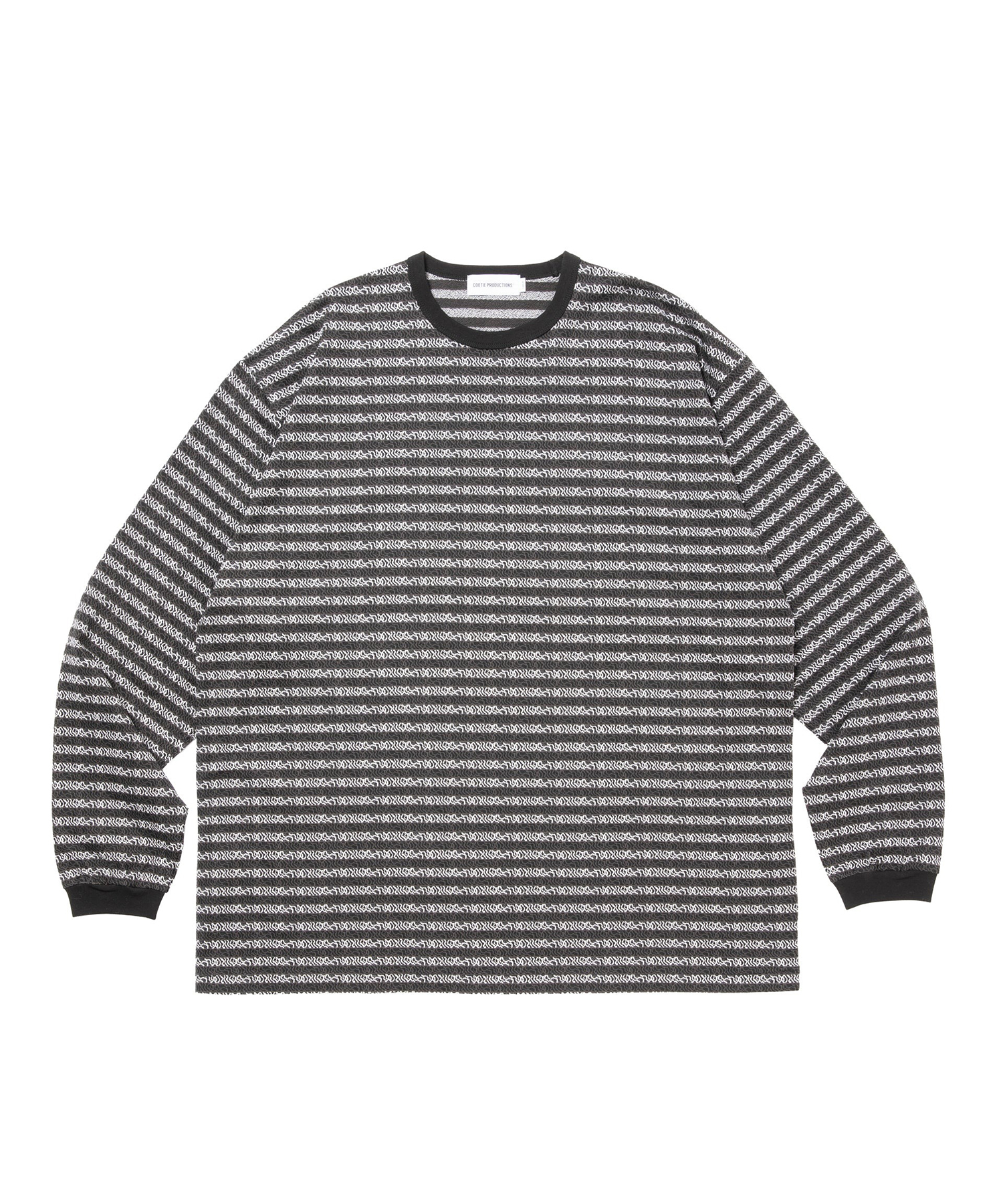 Supima Jacquard Border L/S Tee