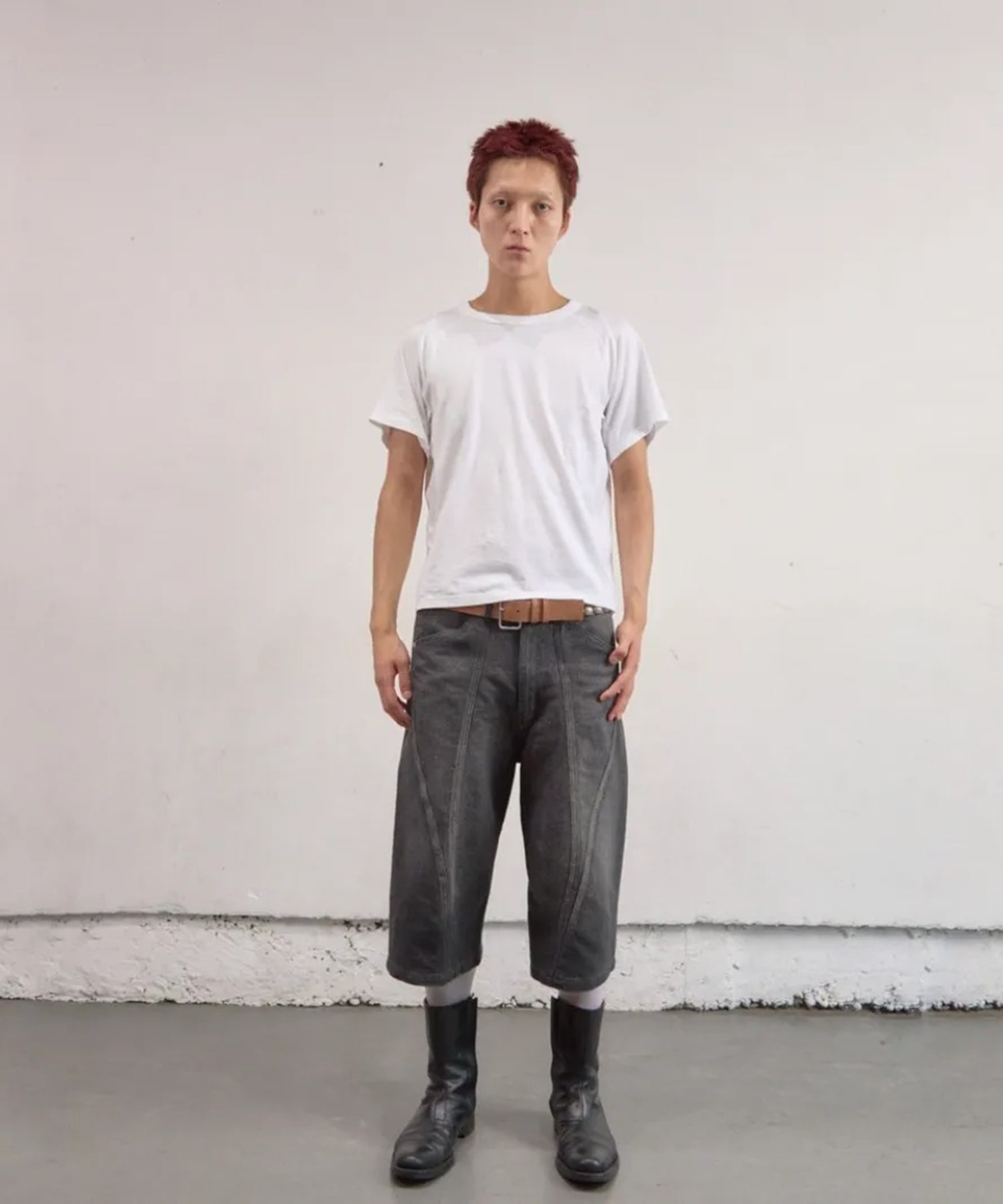 PANELLED HALF SLEEVE T-SHIRT