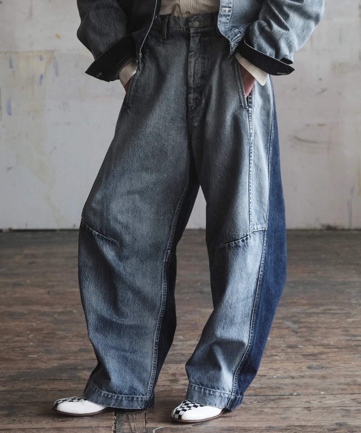 Two-tone Denim Back Adjust PT