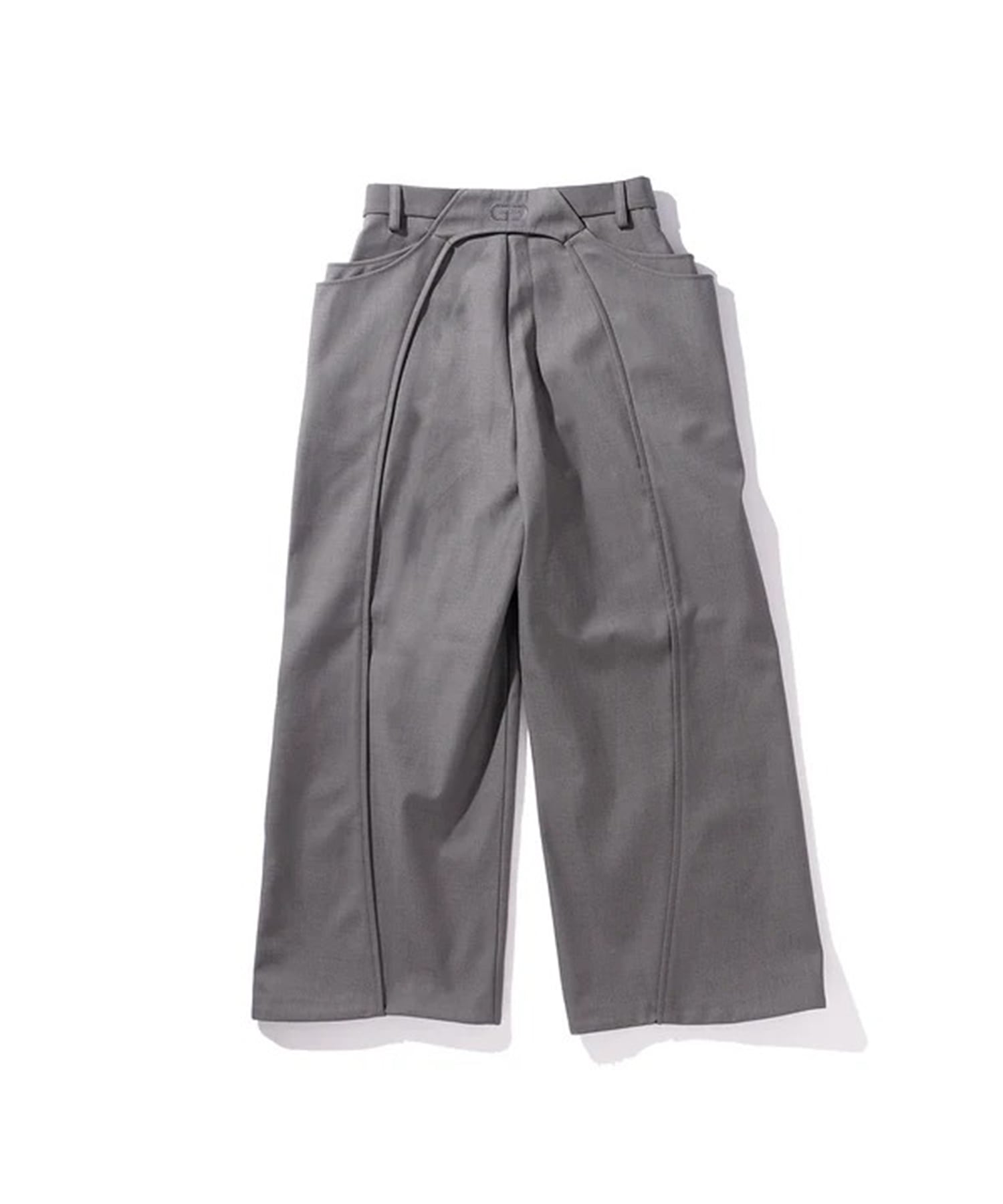 DOUBLE POCKETS WIDE PANTS