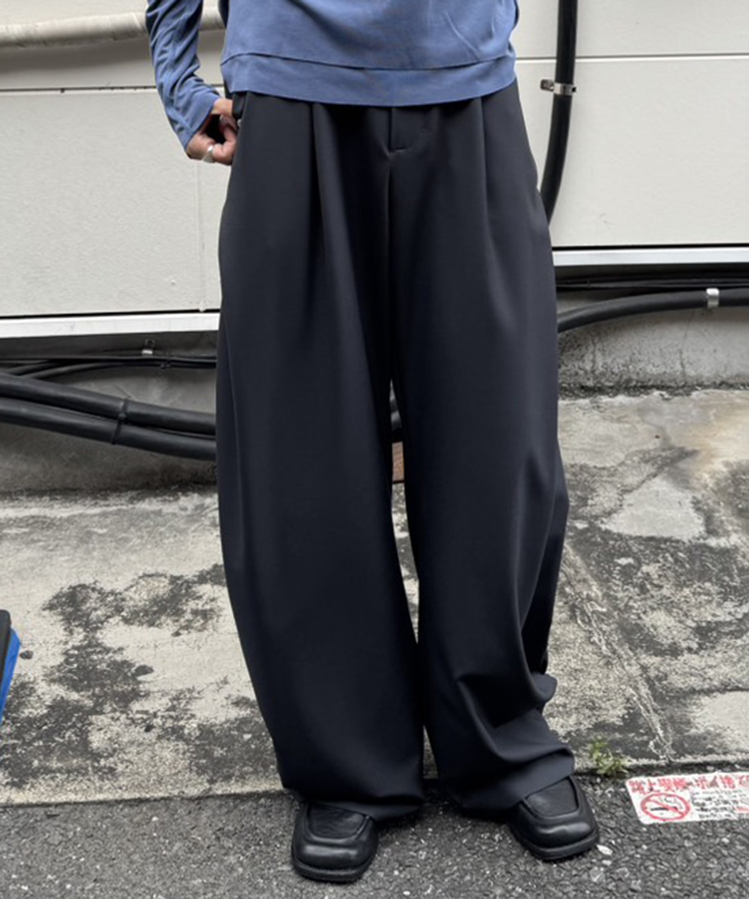 summer carve leg trousers super 110