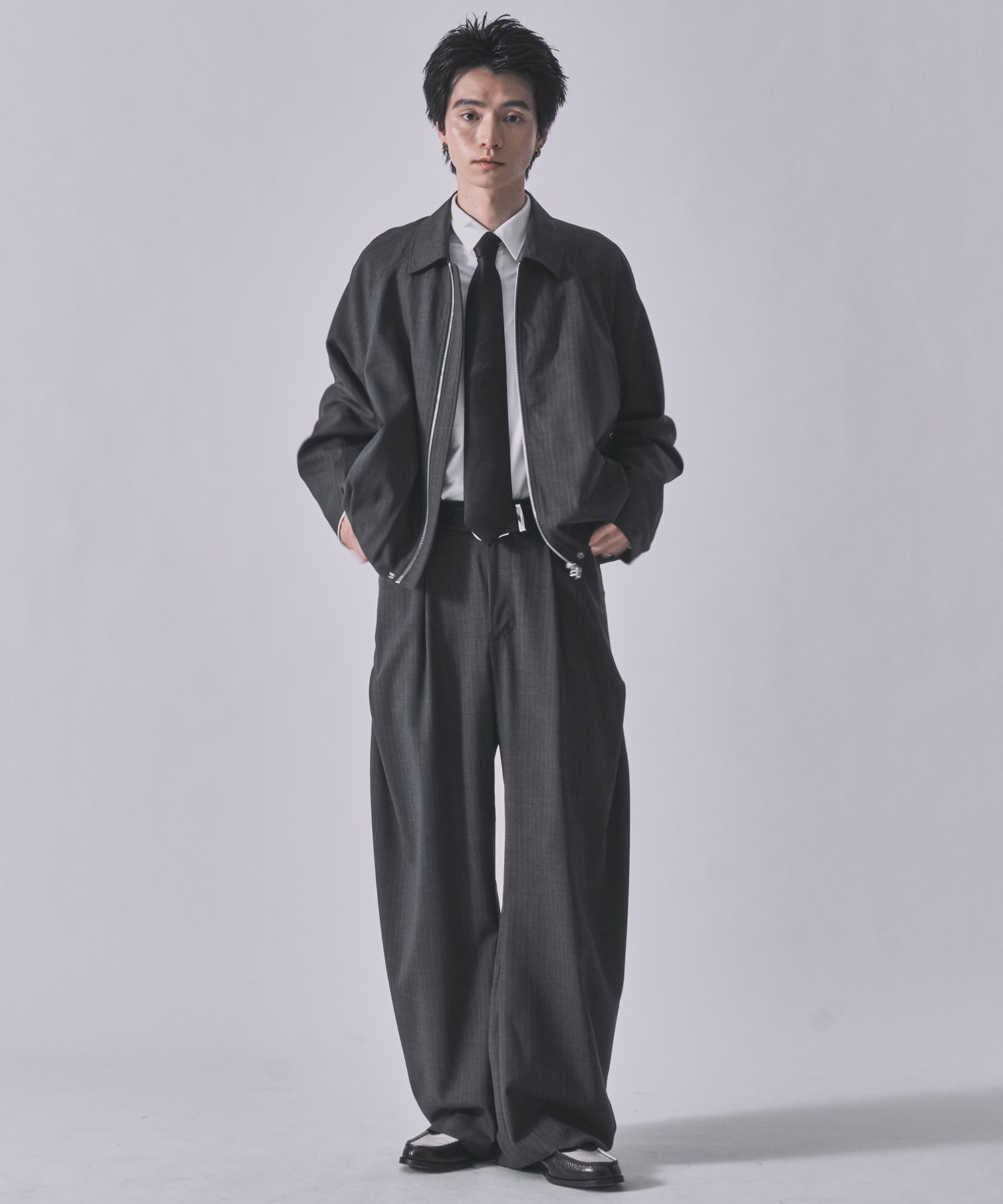 summer carve leg trousers super 110