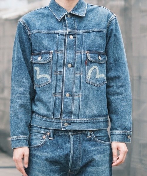EVISU MIJ TIGER PRESHRUNK DENIM JACKET
