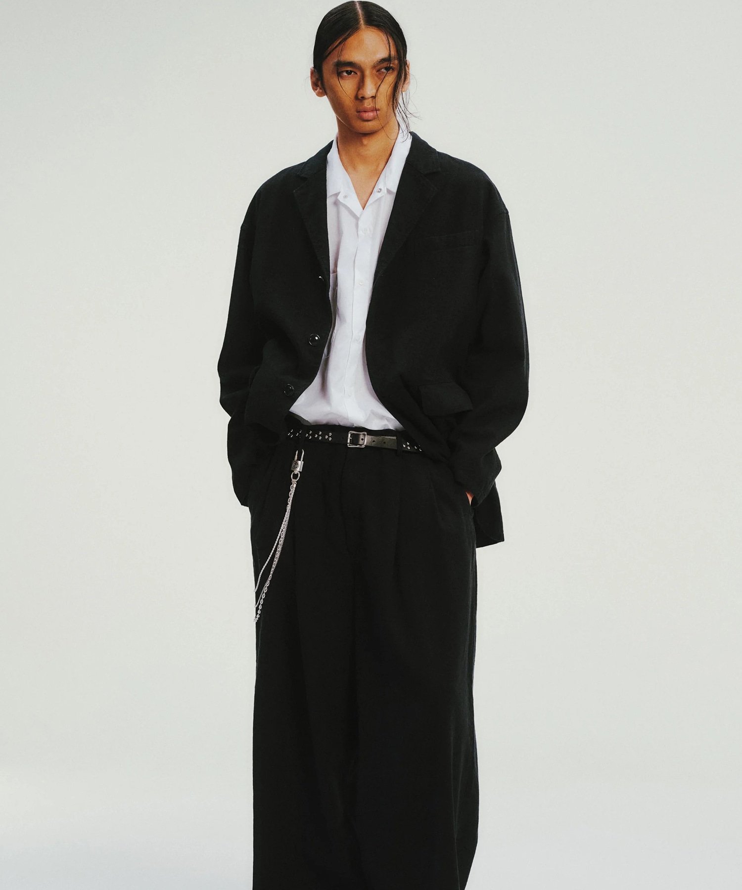 C/Li Canvas Single Breasted Jacket