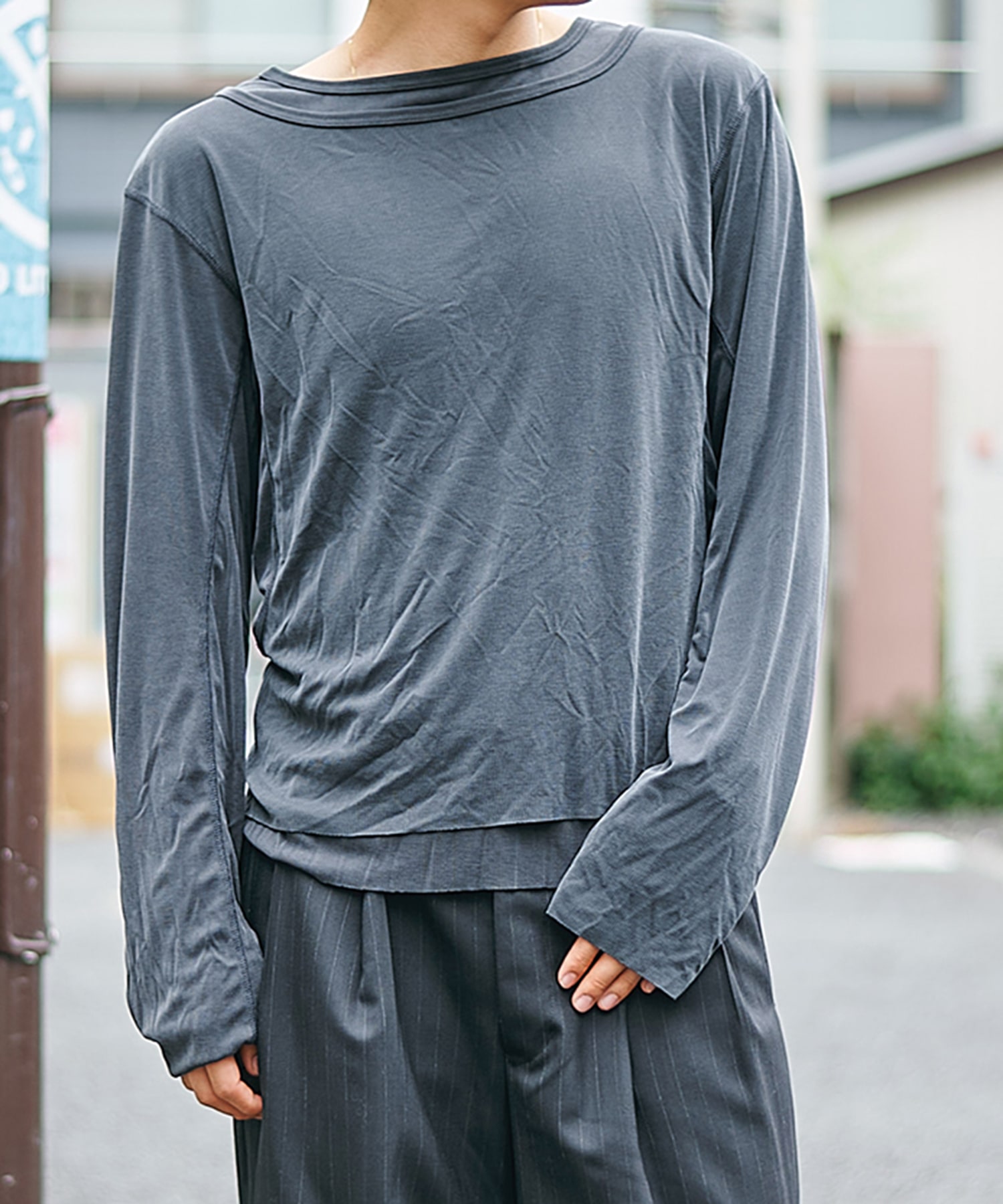 layered long sleeve tee vintage fibco