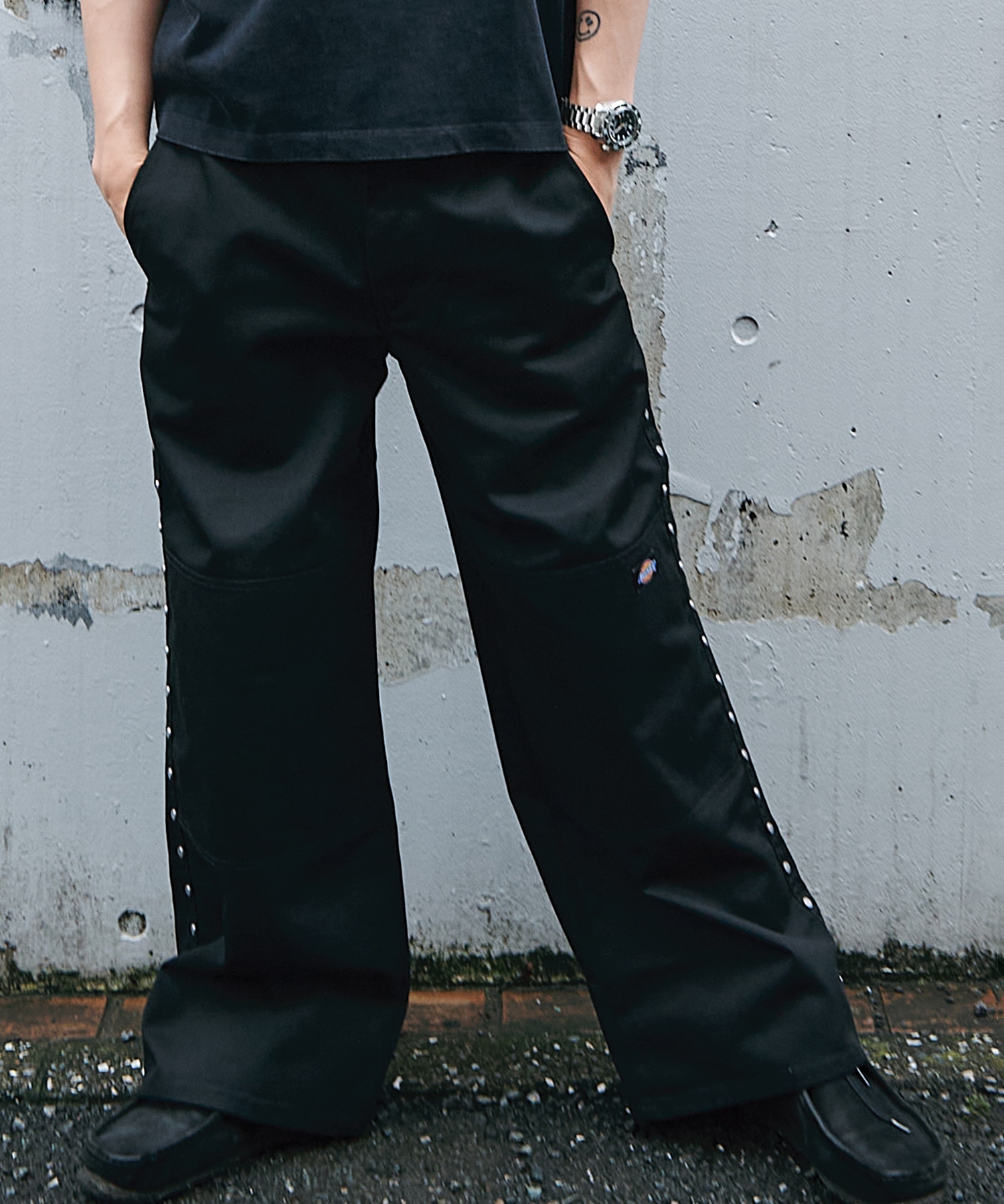 STUDDED WIDE PANTS