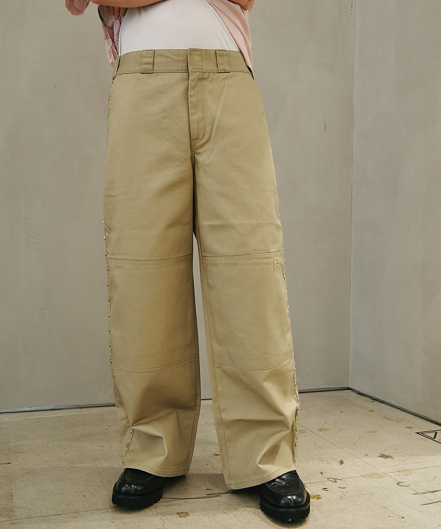 STUDDED WIDE PANTS