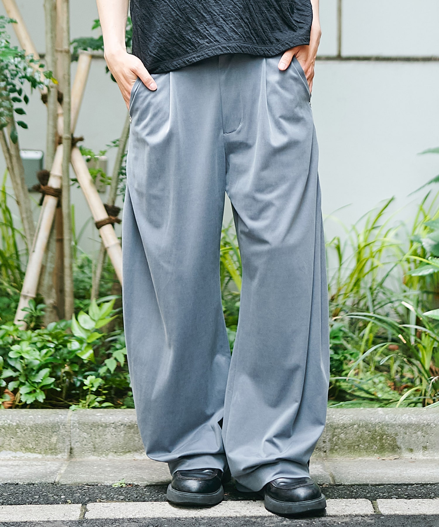 curve leg trousers cupra jersey