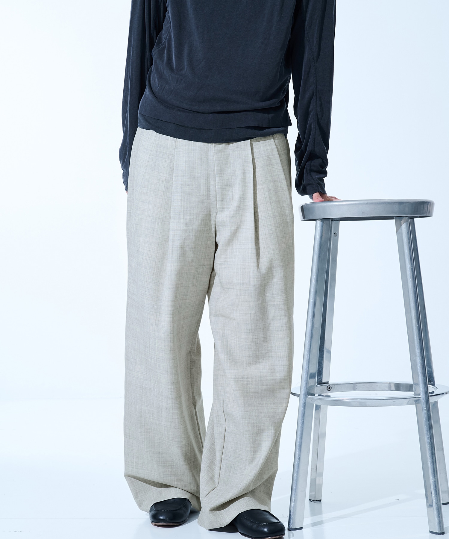 別注DOUBLE PLEATED WIDE TROUSERS