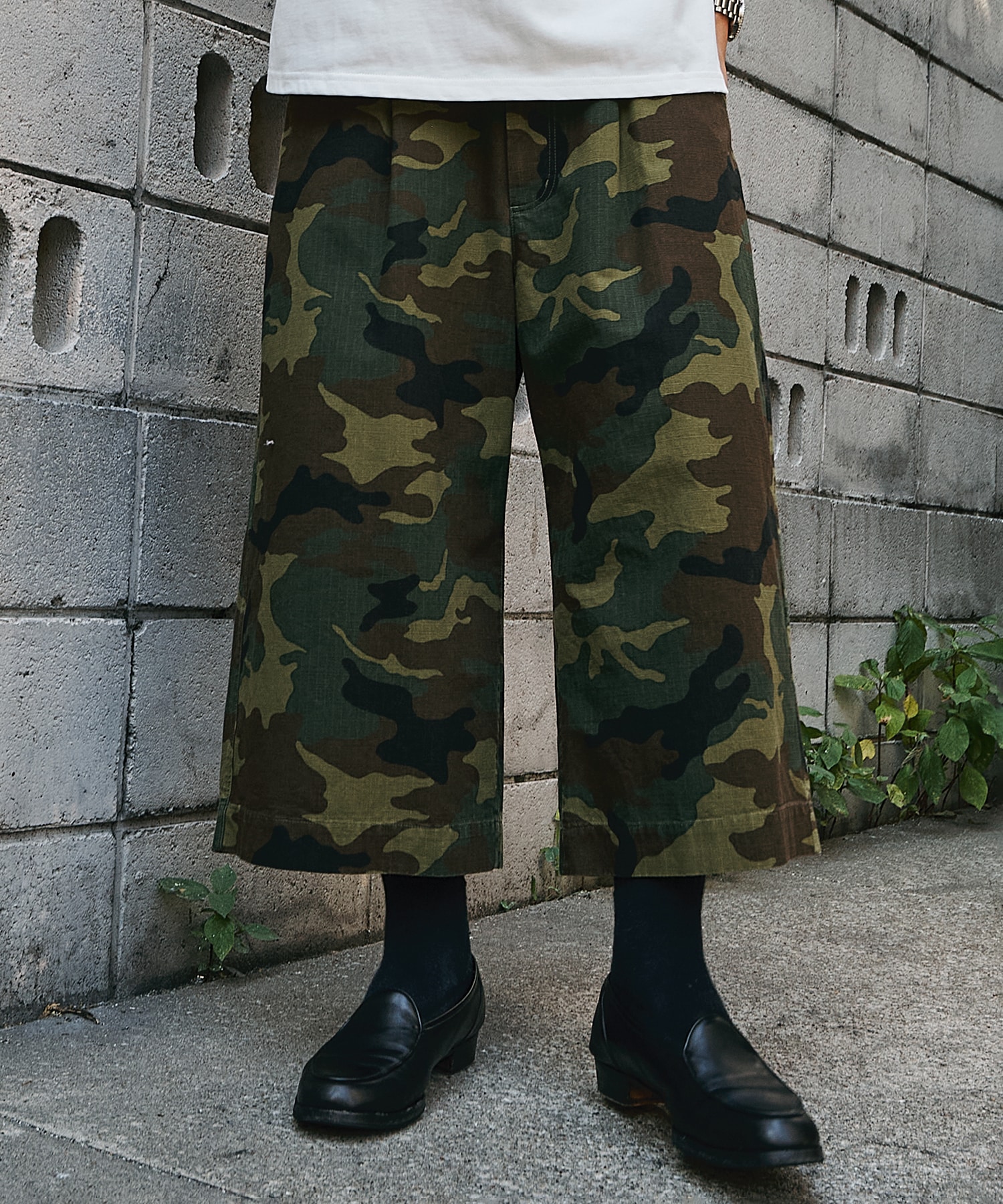 cropped wide-leg pant