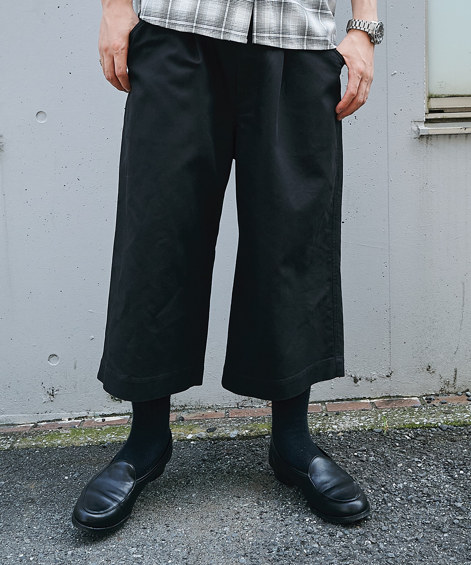 cropped wide-leg pant