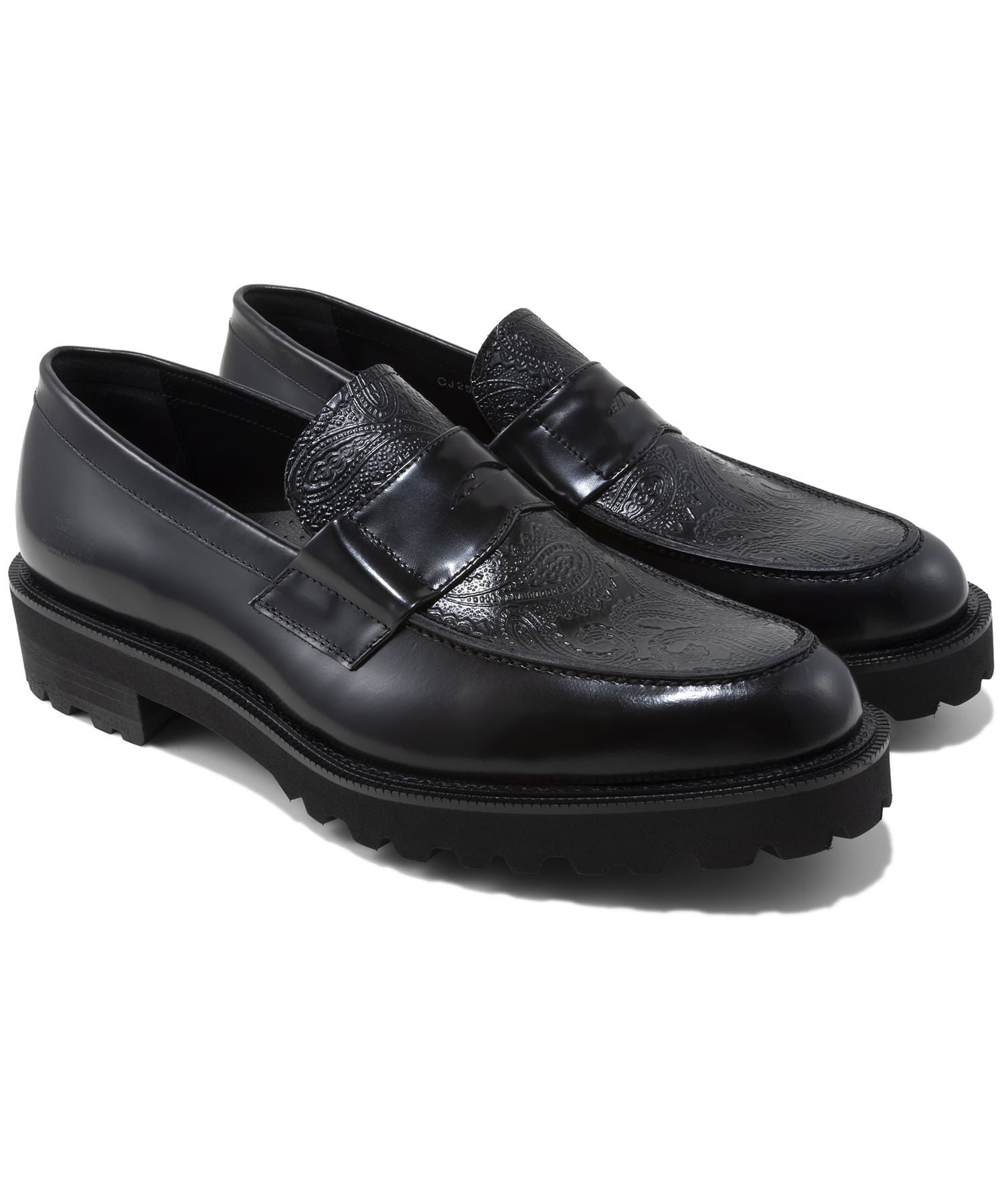 NEW CLASSIC COIN LOAFERS　BLACK BLACK PAISLEY