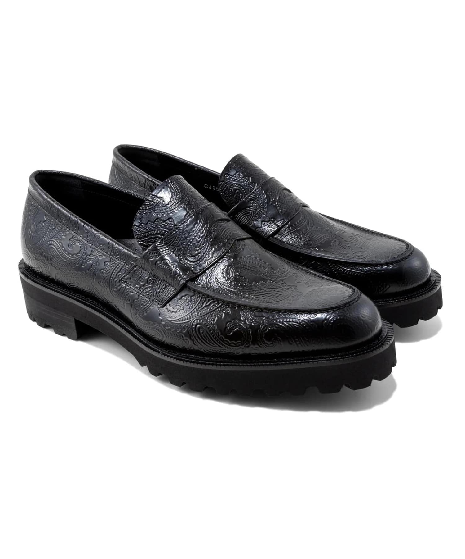 NEW CLASSIC COIN LOAFERS　BLACK PAISLEY