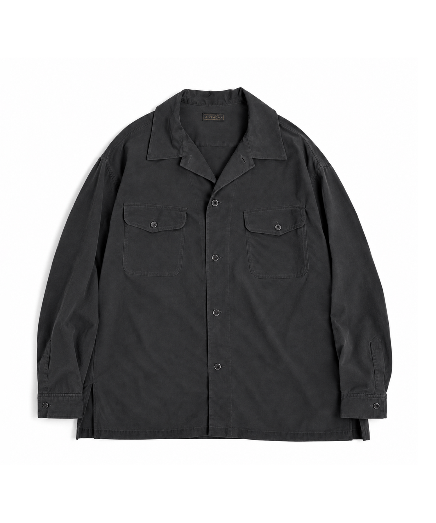 POWDERY FADE POPLIN OPEN COLLAR SHIRTS