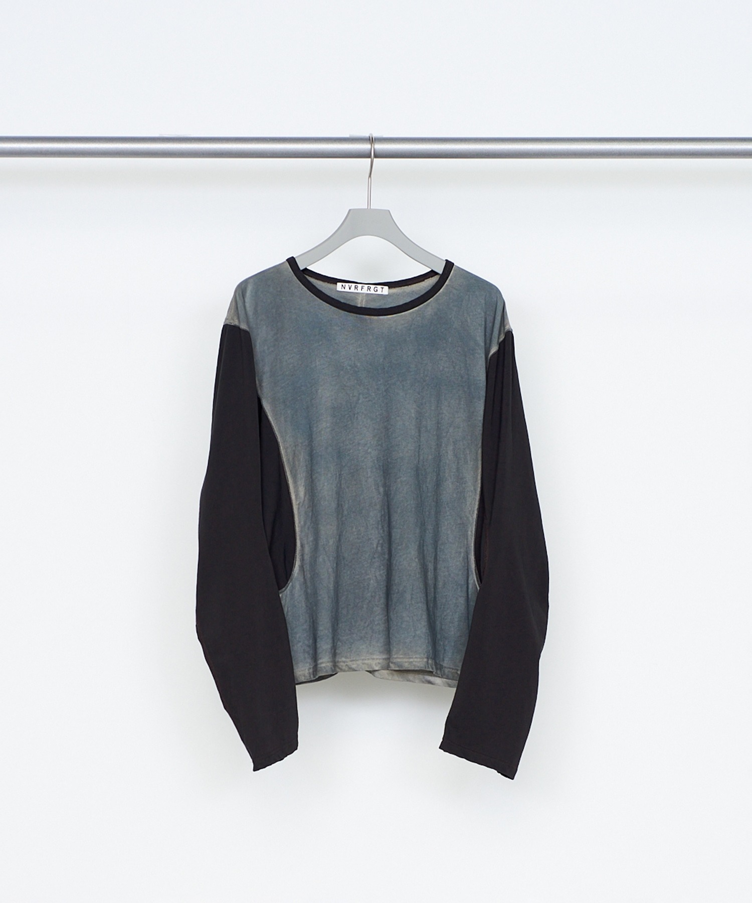 DIRTY DYED LONG SLEEVE BASEBALL T-SHIRT