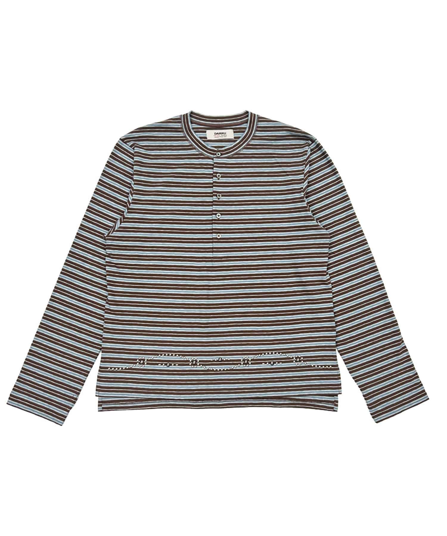 CharlesStudsHenry Neck Tee