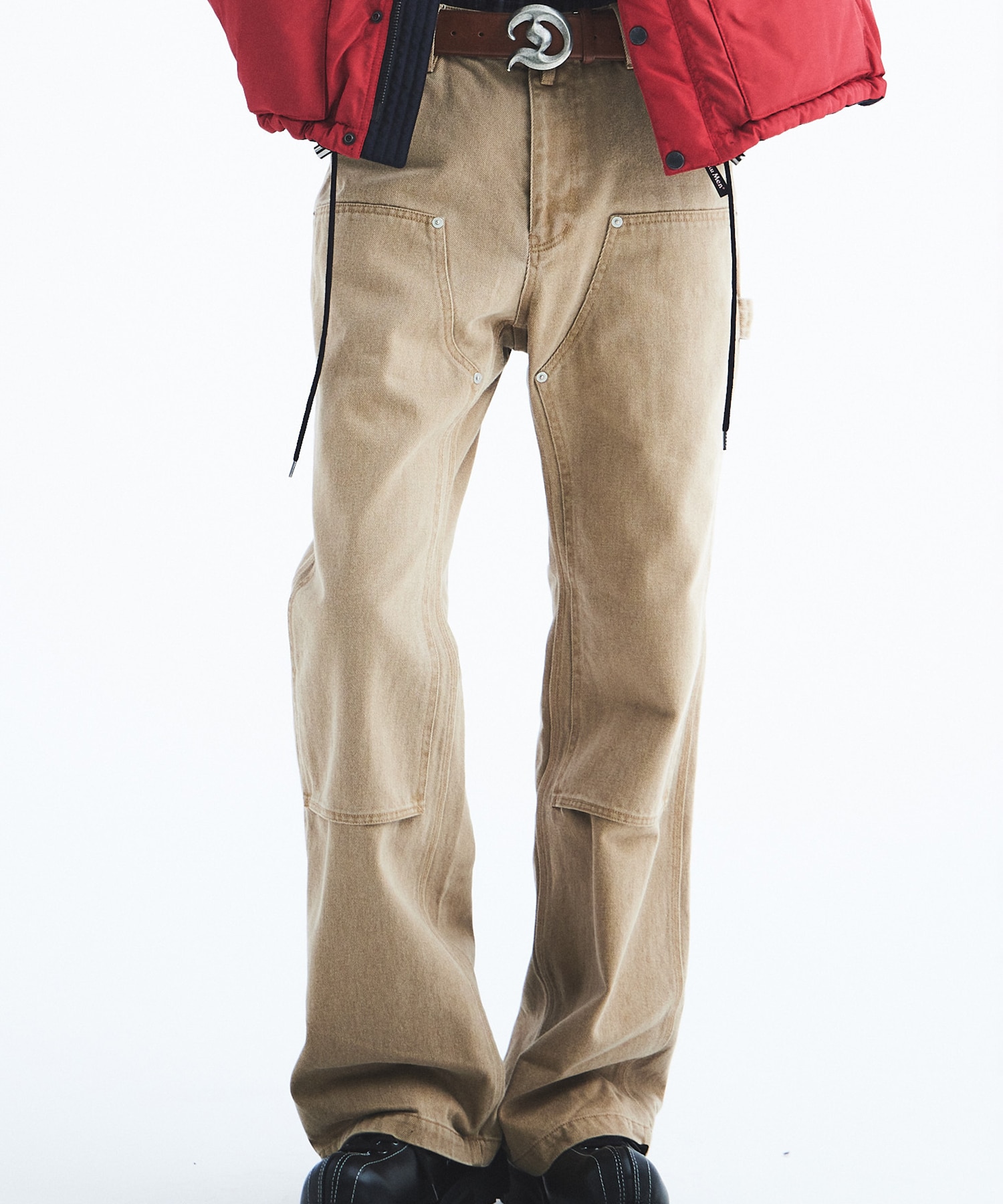 Flare Vintage Wash Painter Chino Pants