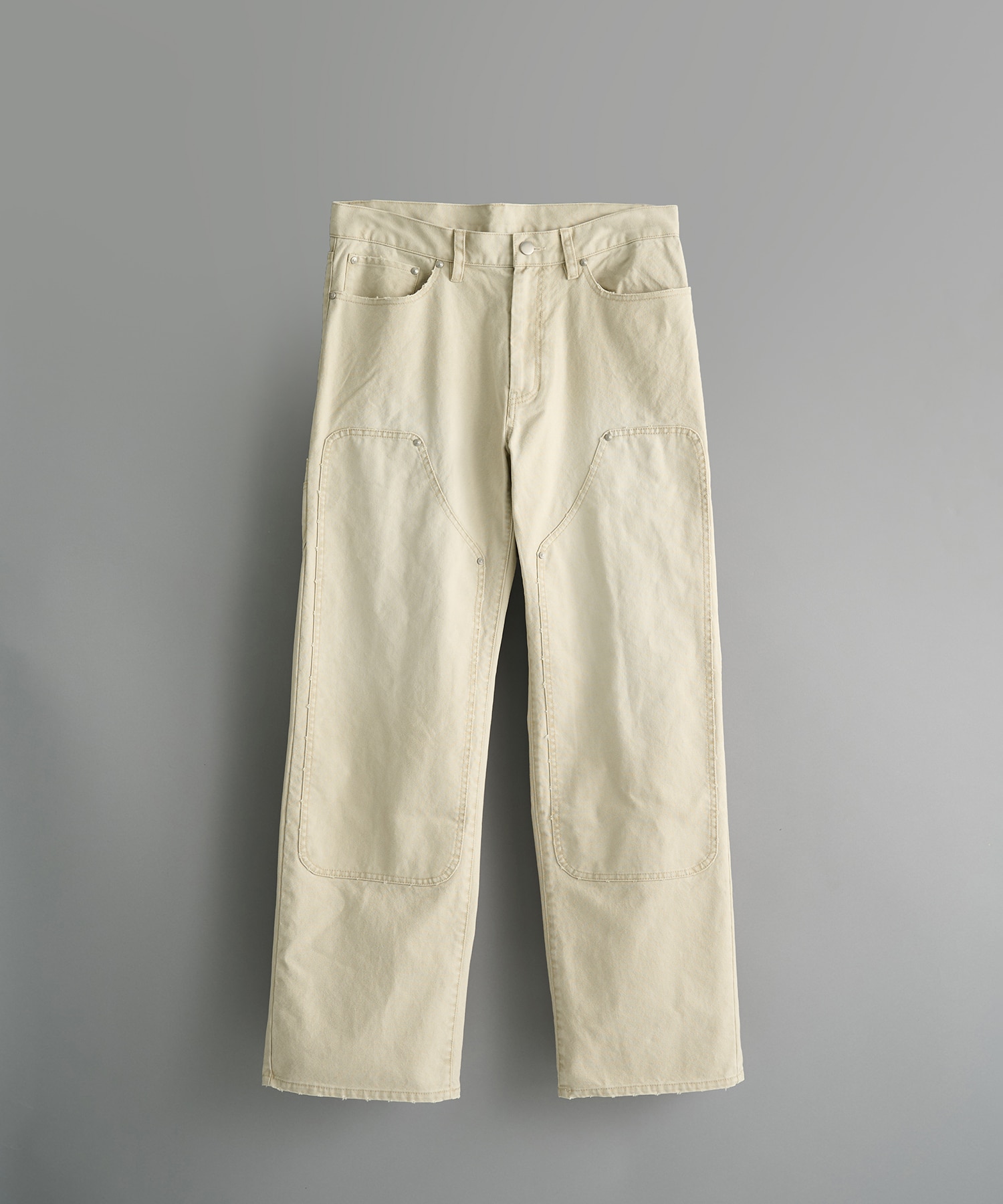 duck loose fit double knee pants