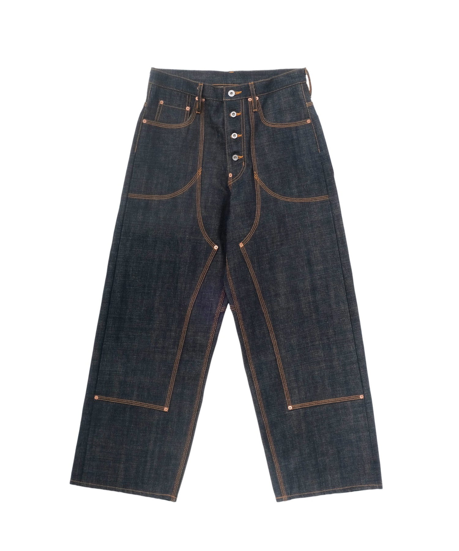 CLASSIC DOUBLE KNEE DENIM PANTS