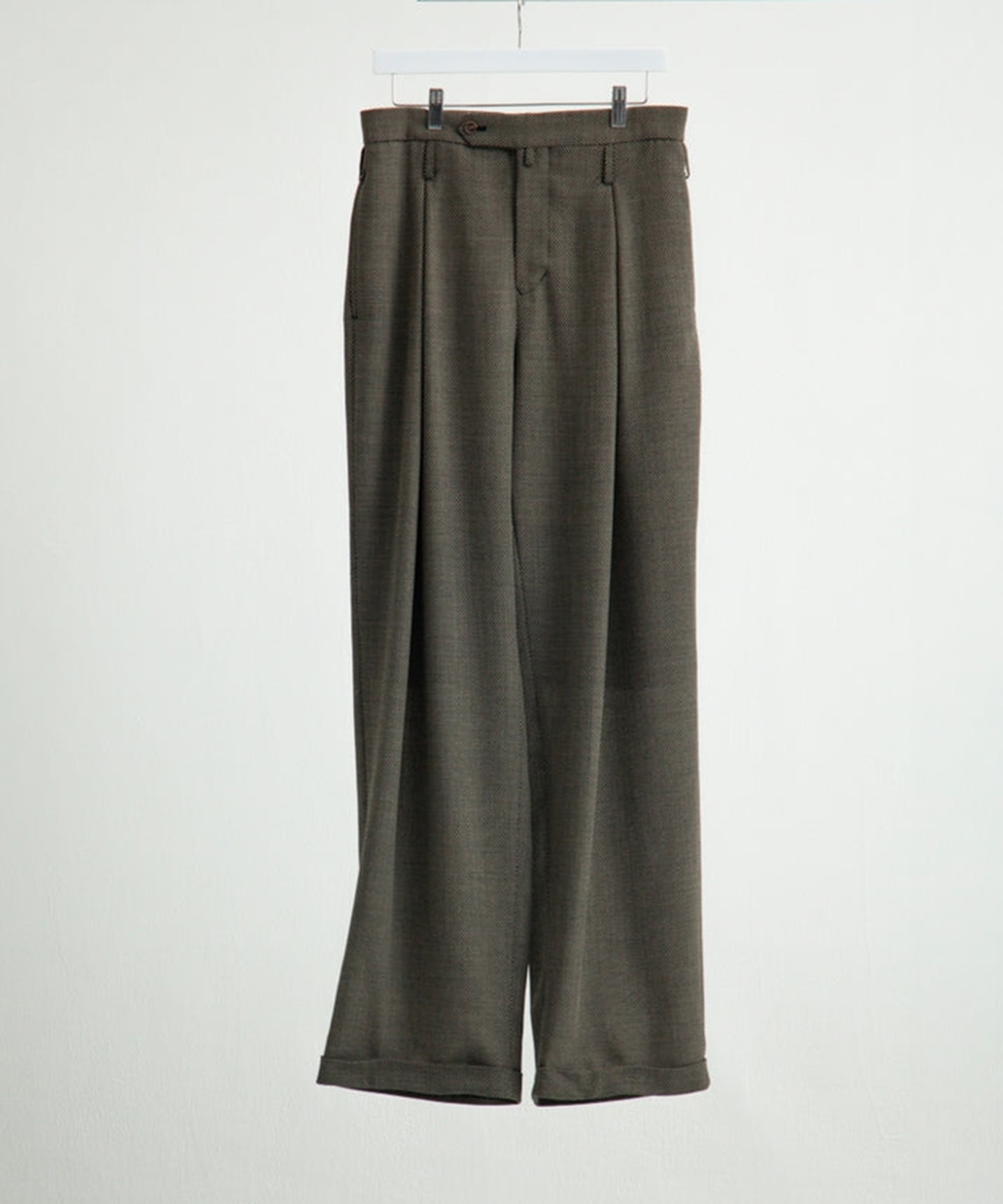 DOUBLE INVERTED TUCK TROUSERS